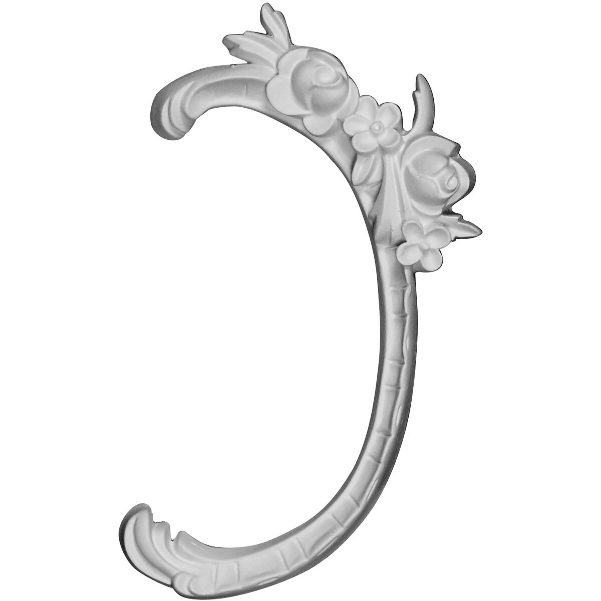 Ekena Millwork ONL04X08X01CN-R Cornelia, Right 4.375-in W x 7.875-in H Primed Applique