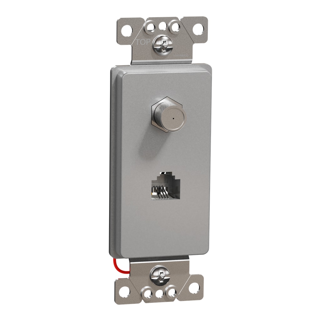 Square D SQR87CT1GY X Series 1 -Gang Specialty Size Matte Gray Polycarbonate Indoor Wall Plate