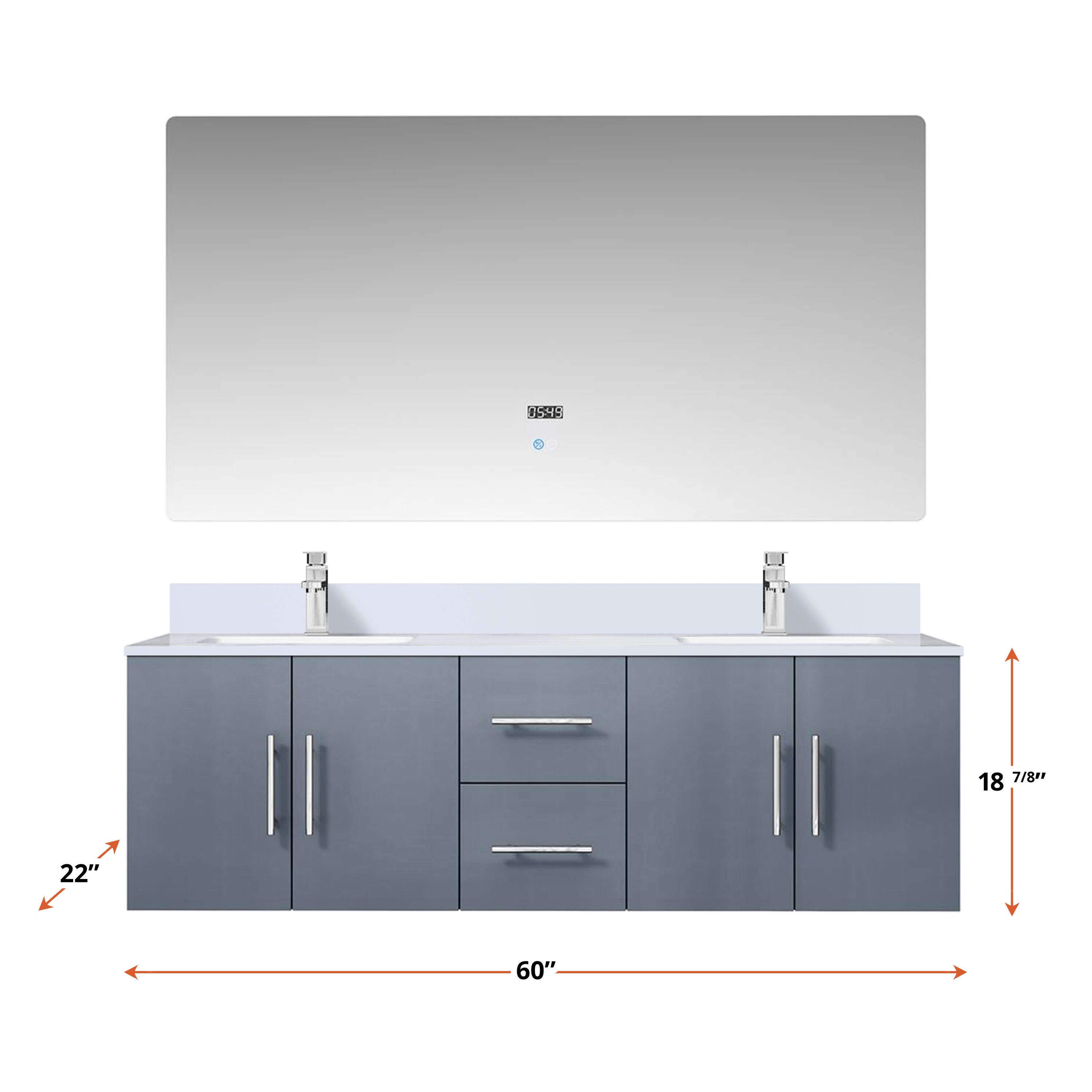 Lexora LVG60DB210 Bath-Vanity-Combo - View #4