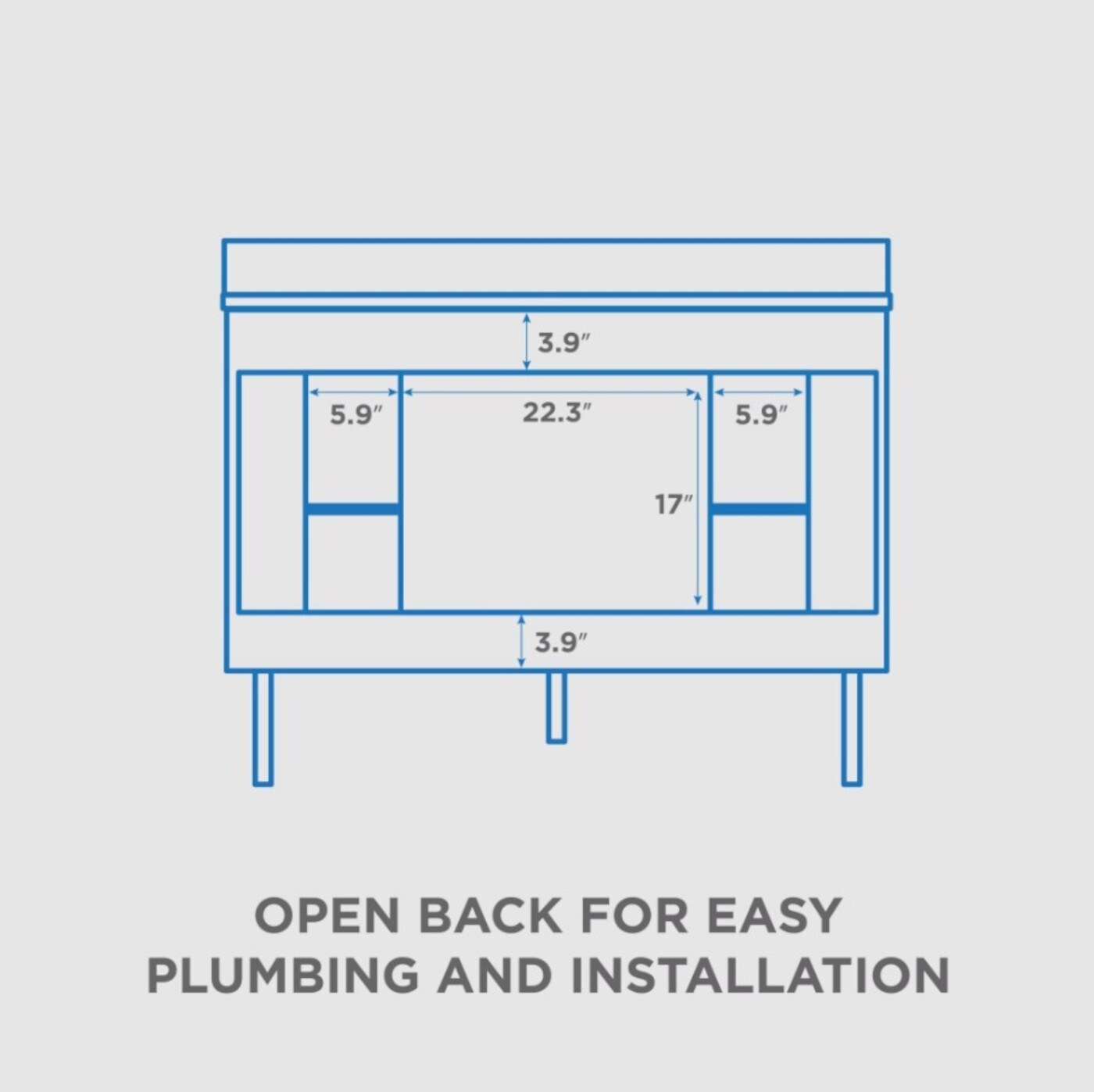 allen + roth LWSE48VBR Bath-Vanity-Combo - View #15