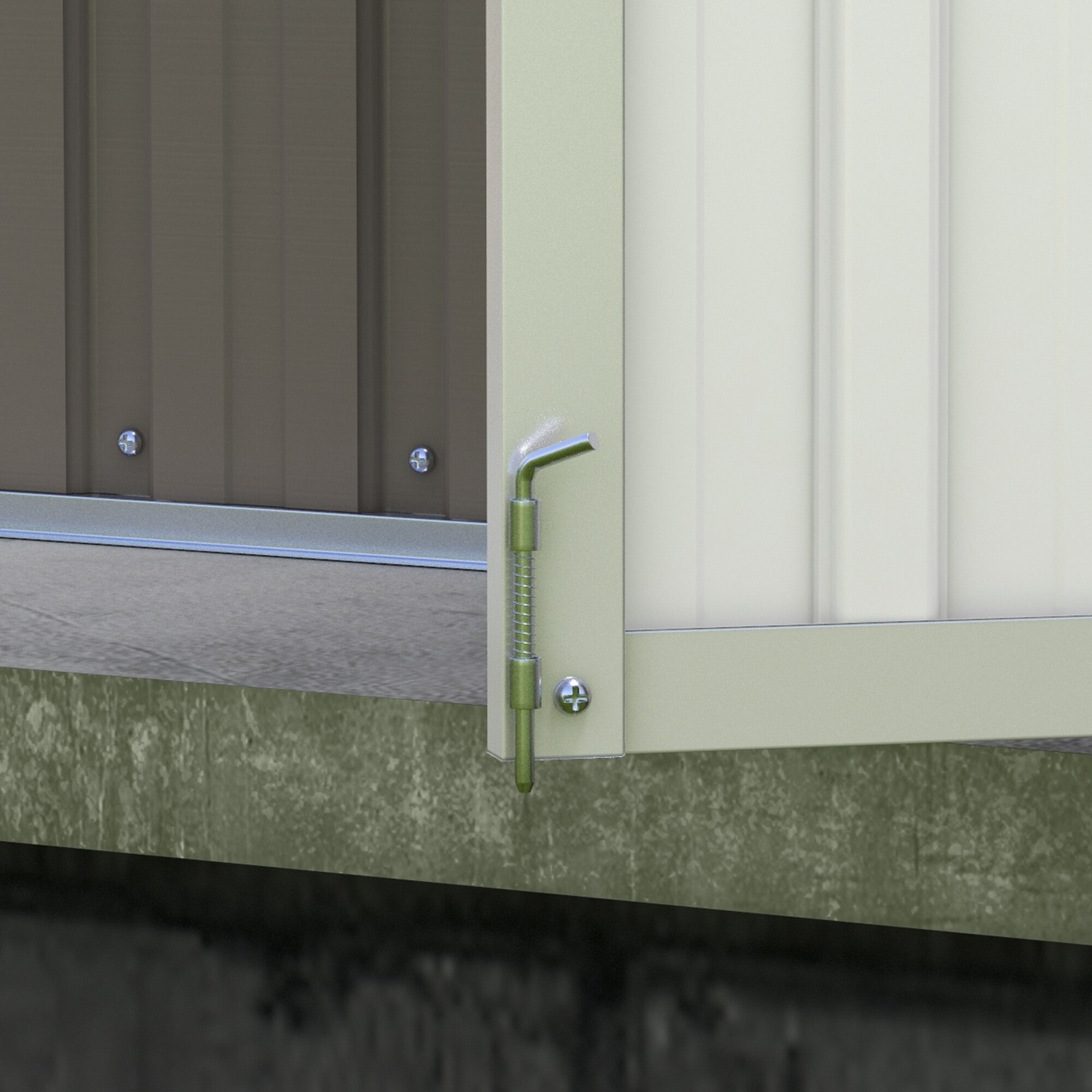 Outsunny 845-680V01LG Metal-Storage-Buildings-Sheds - View #7