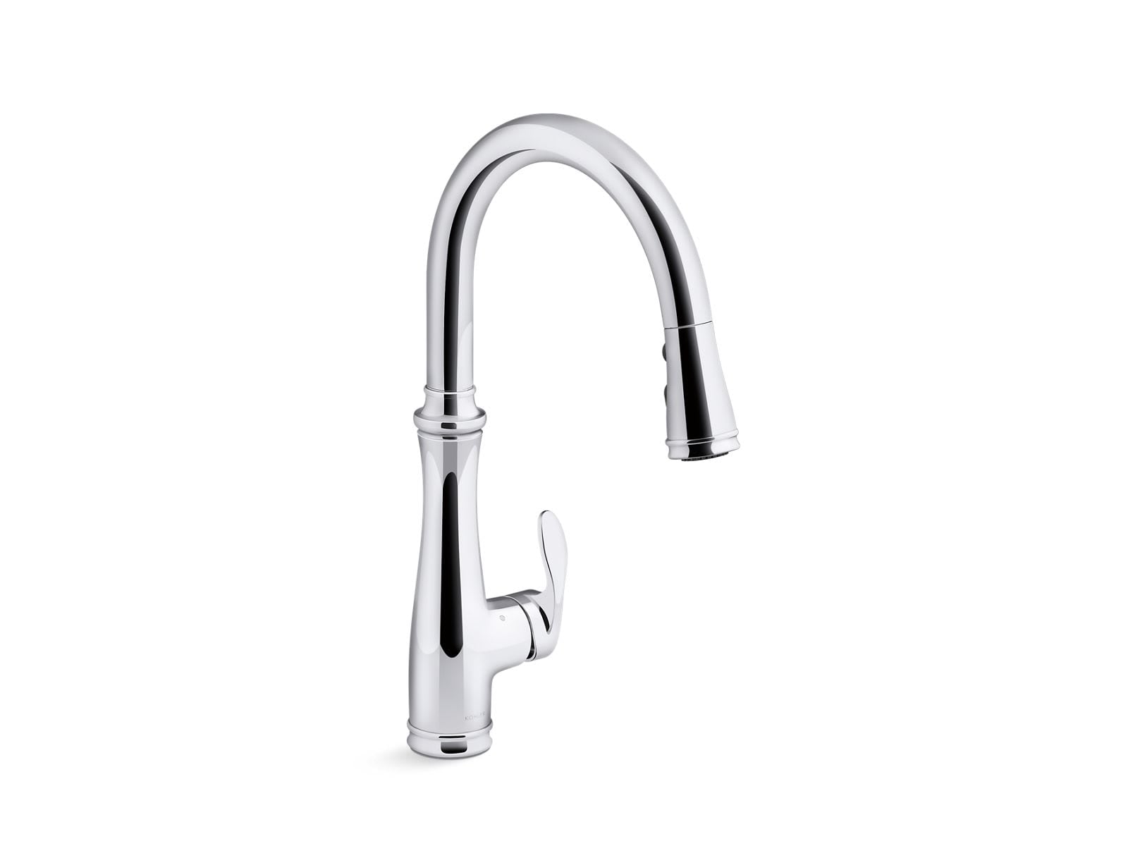 KOHLER 29108-CP Bellera Touchless pull-down kitchen sink faucet with three-function sprayhead