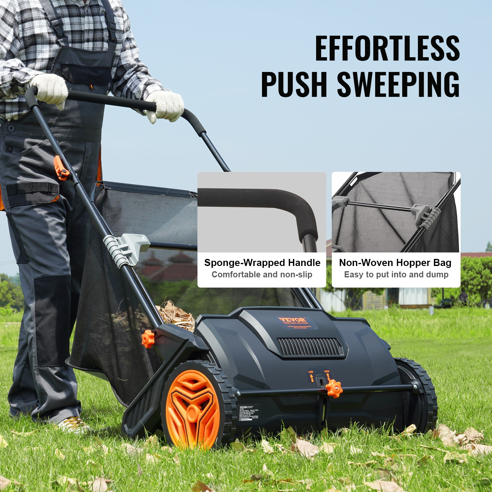 VEVOR S35CUFT21INCHNVK3V0 lawnsweeper - View #7