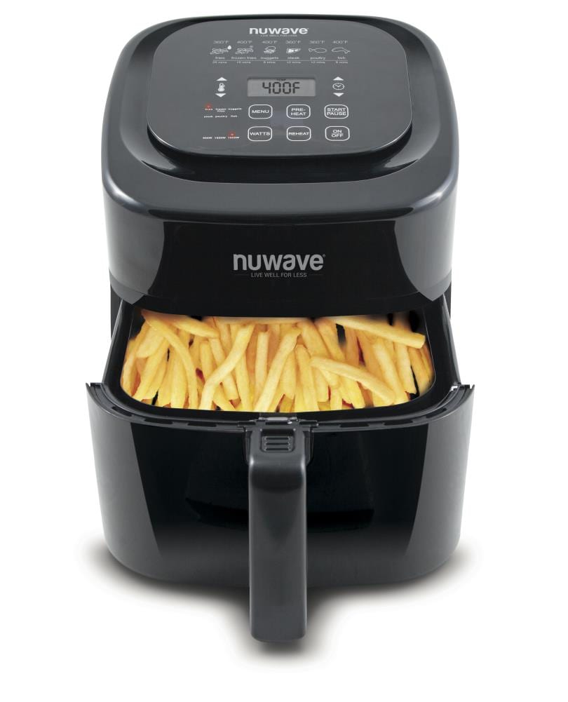 NuWave Brio 7.25 Quart Air Fryer Oven with One-Touch Controls & Advanced  Technology Air Frier Cookers, Cook