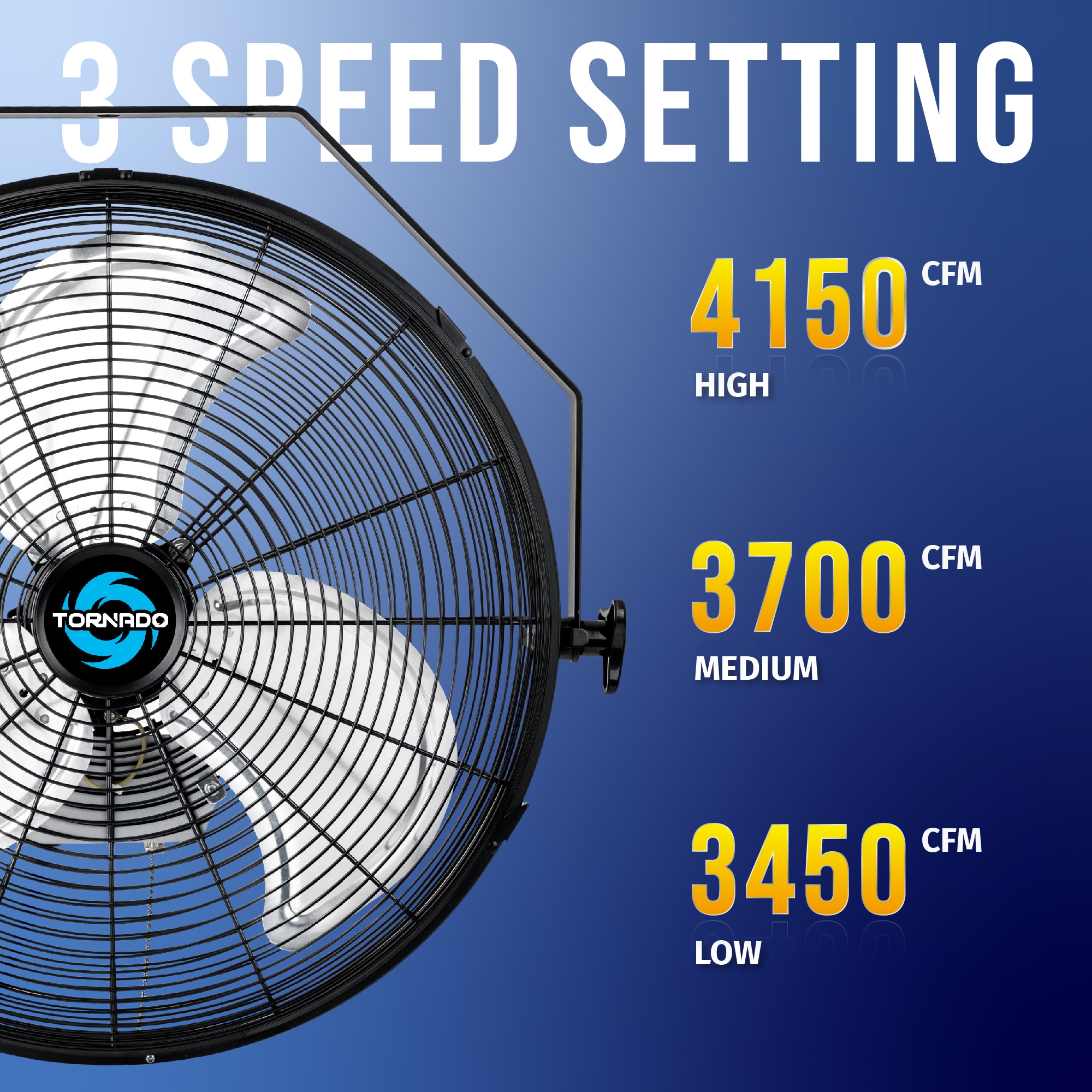 Tornado Fans HI-FAN-18HVWM-1P Wall-Mounted-Fans - View #2