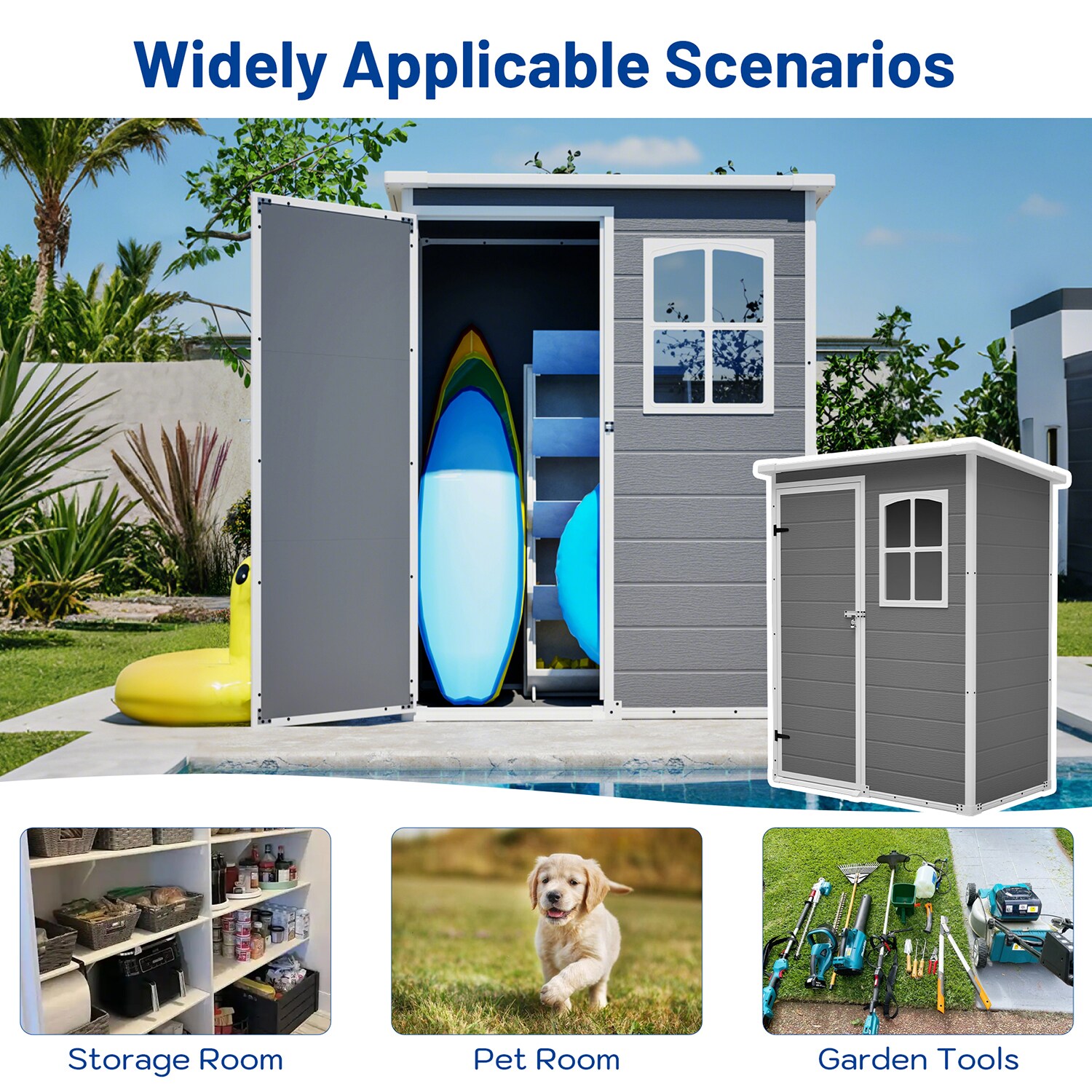 GZMR GZ-WC00034 Vinyl-Resin-Storage-Buildings - View #10
