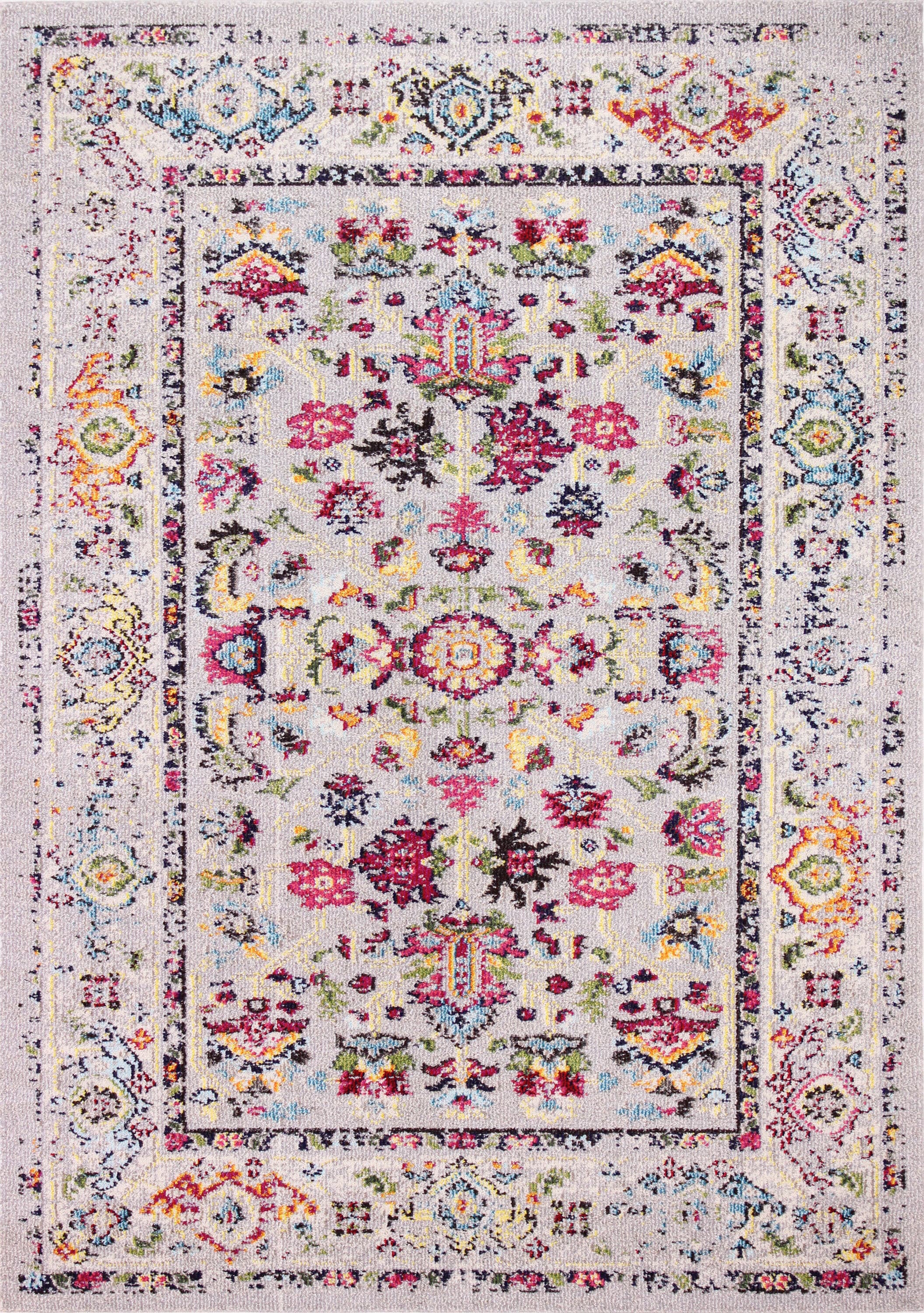 Bashian 649652272474 9 x 12 (ft) Loomed Polypropylene Beige Rectangular Indoor Geometric Oriental Area rug