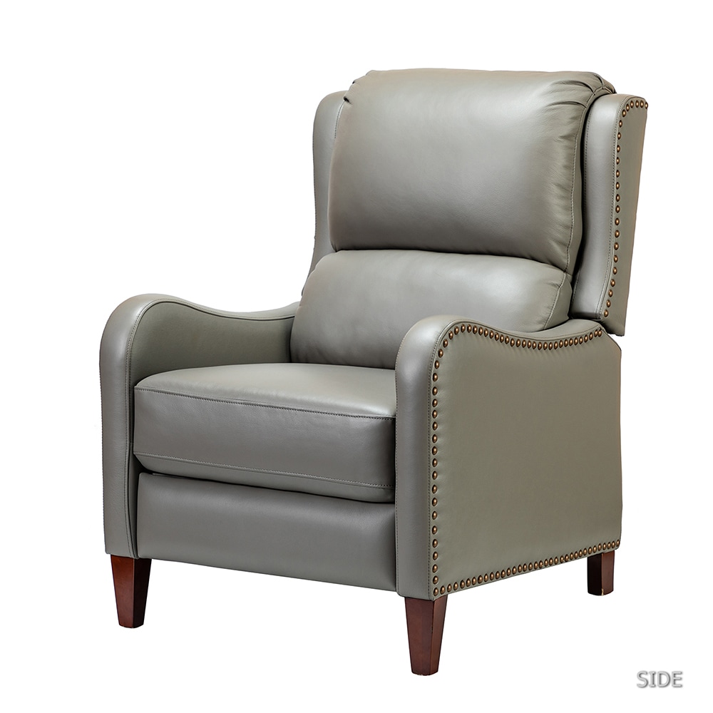 14 Karat Home DOVE Leather Upholstered Recliner #RCLB0052-DOVE
