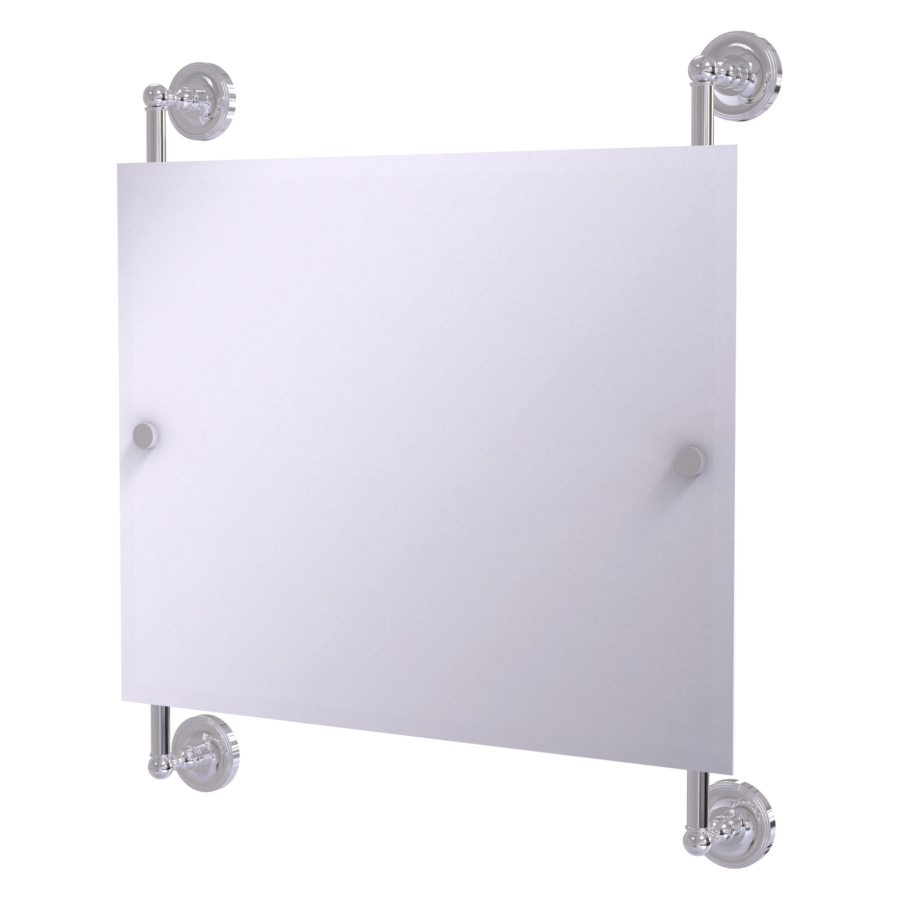 Allied Brass PR-27-93-PC Prestige Regal 26-Inches x 29-Inches Beveled Frameless Rectangle Bathroom Vanity Mirror ( Polished Chrome )