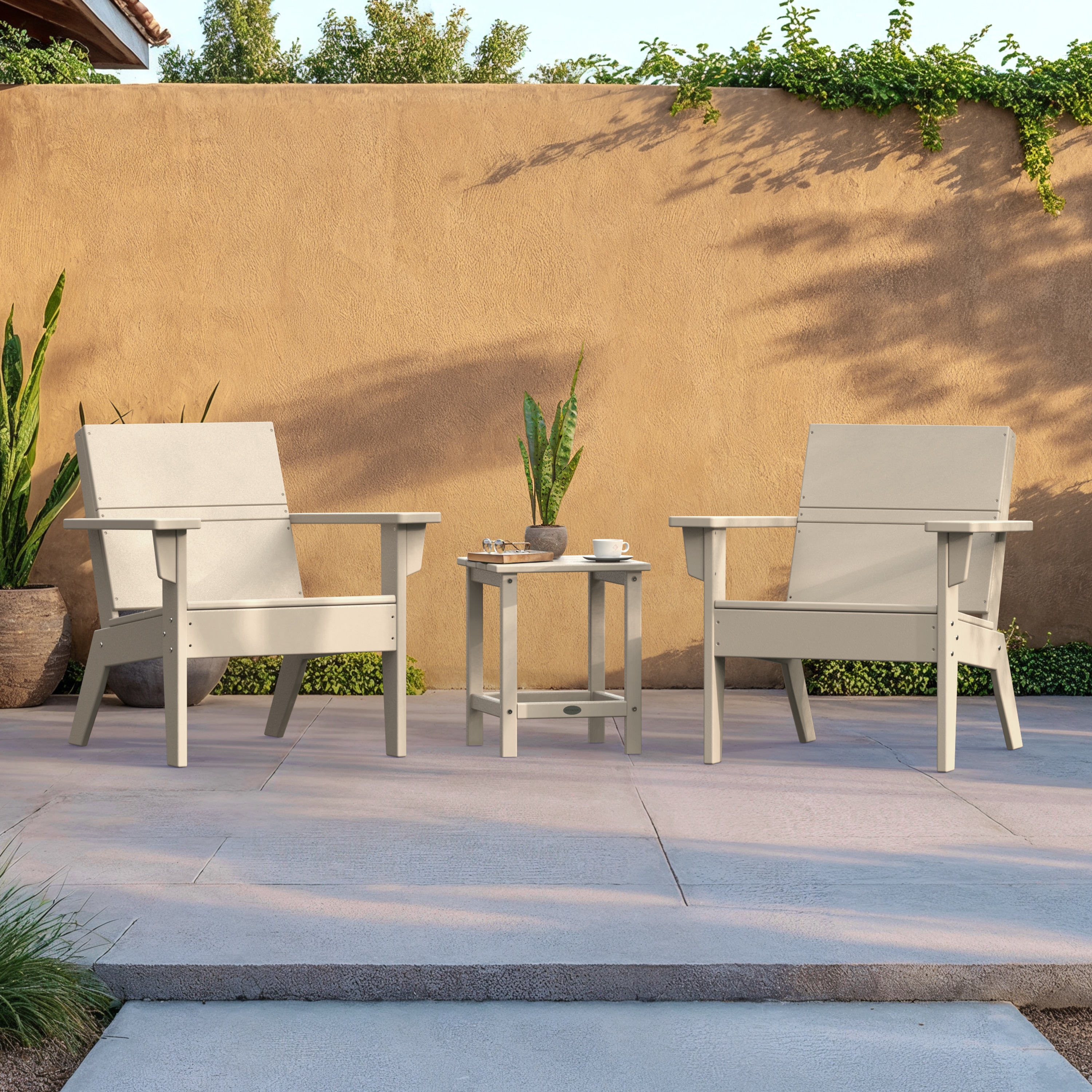 Origin 21 by POLYWOOD PWS2731-1-SA Irving 3 -Piece Patio Conversation Set