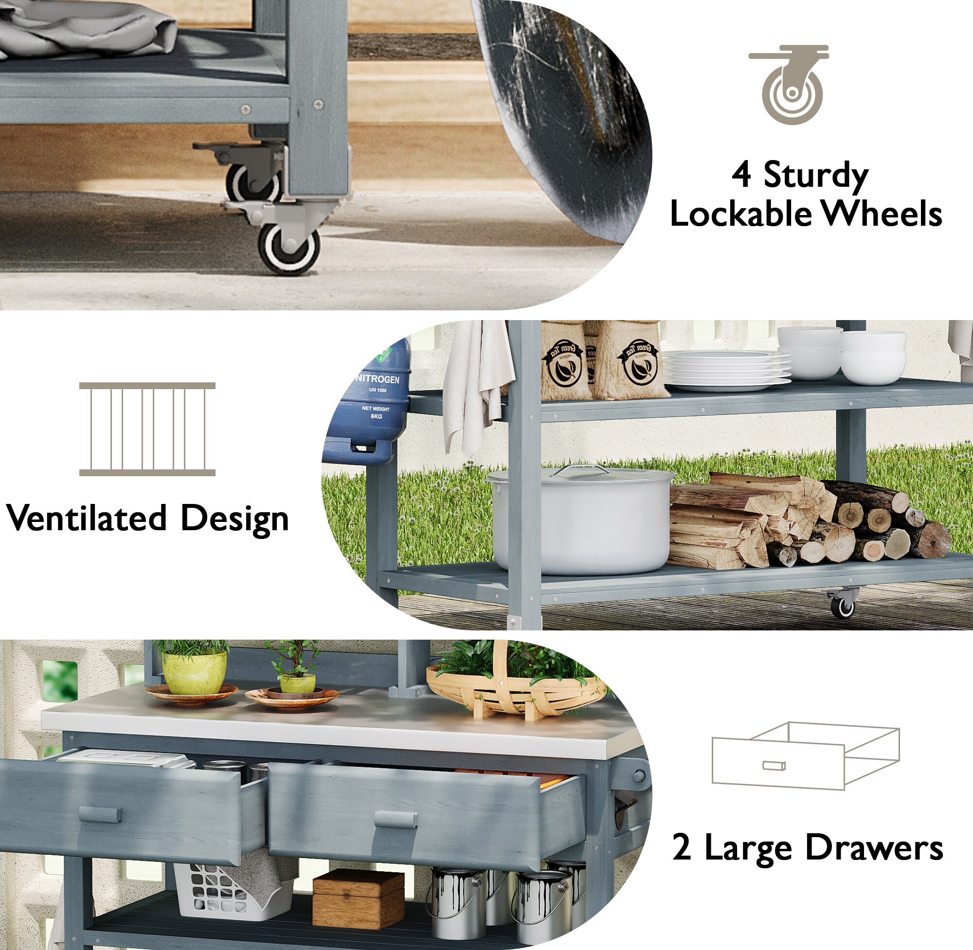 LOVMOR SF-W-N707P228274G Potting-Benches - View #17