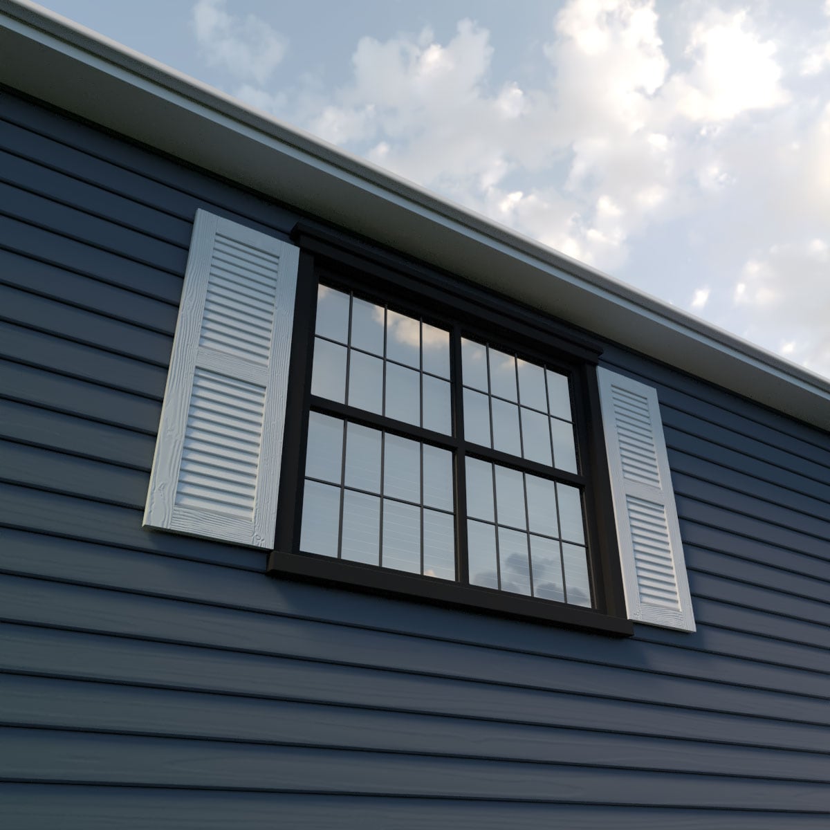 Ekena Millwork SHULV12X82SDPR Exterior-Shutters - View #7