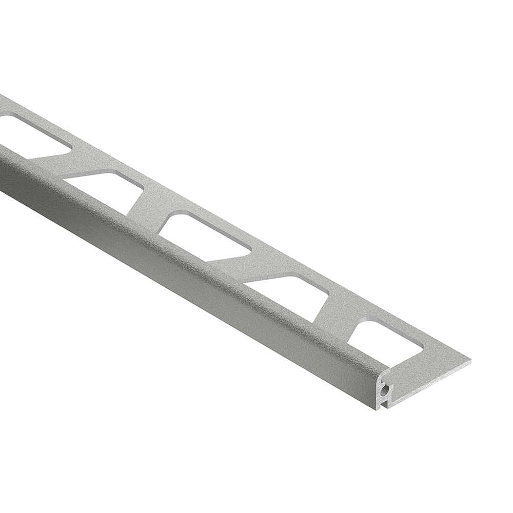 Schluter Systems J60TSSG Jolly 0.25-in W x 98.5-in L Stone grey textured color-coated aluminum Aluminum L-angle Tile Edge Trim