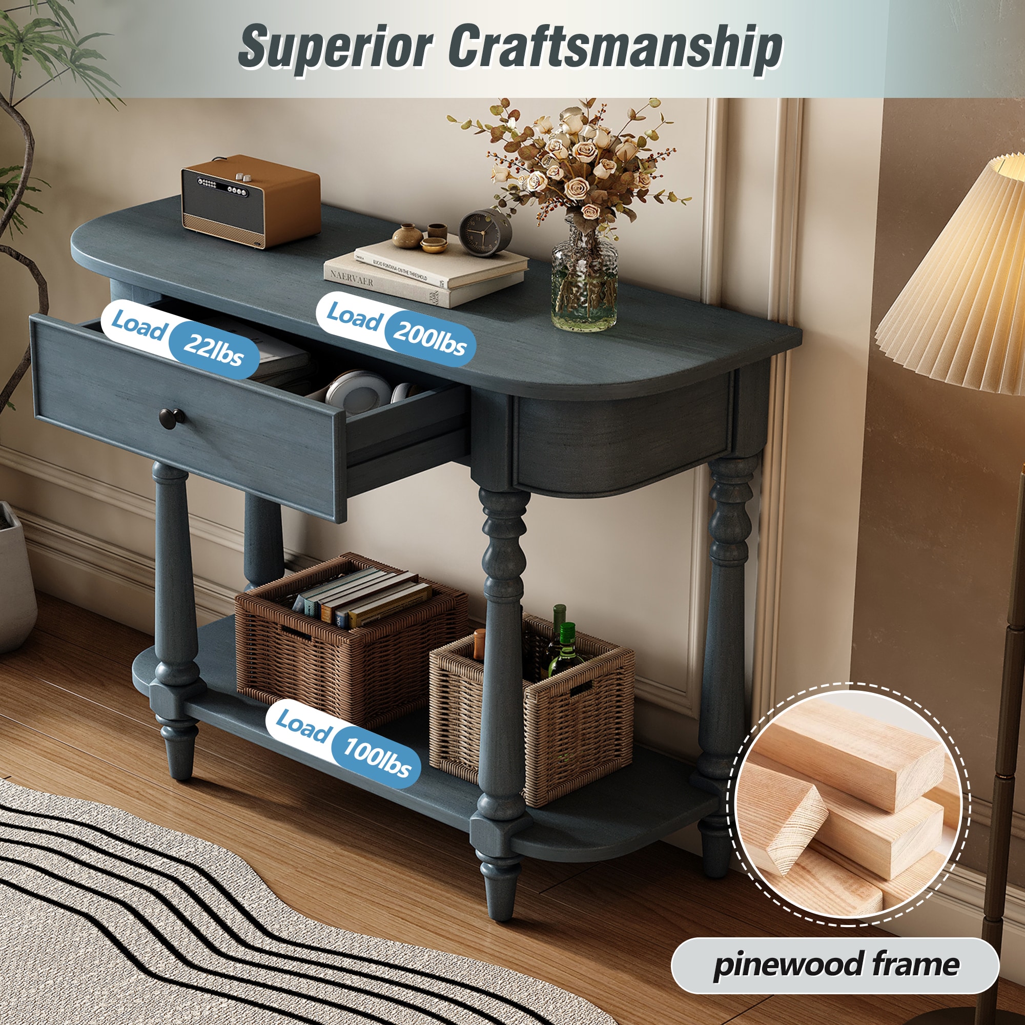 ModernLuxe N715P230795M Console-Sofa-Tables - View #5
