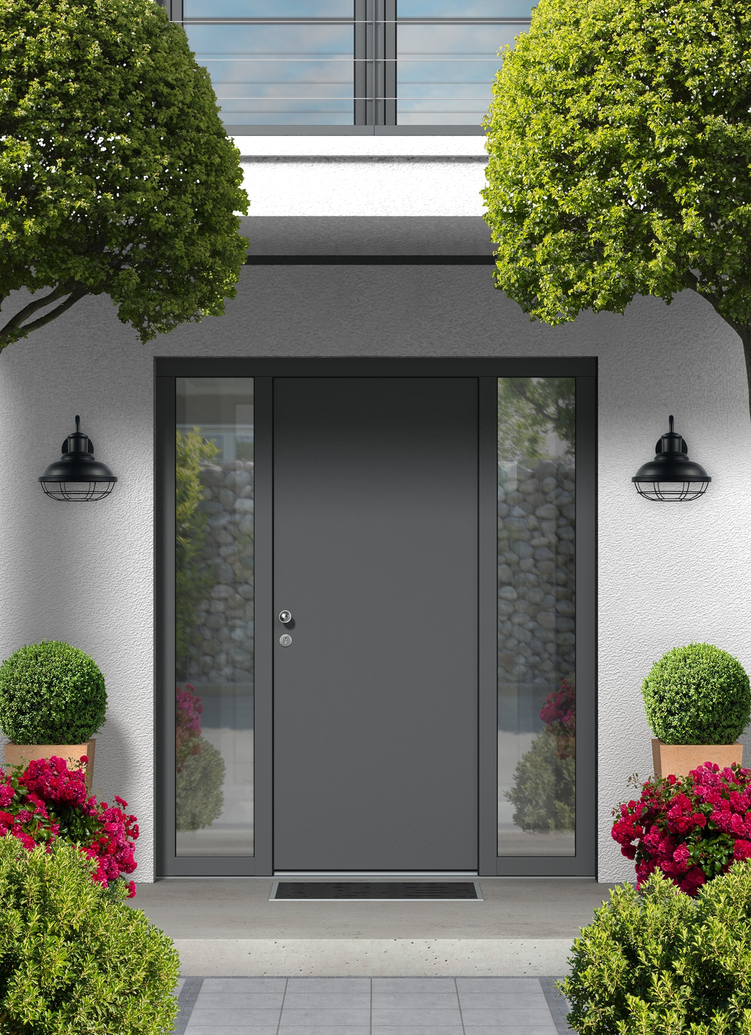 allen + roth WL140MBK Outdoor-Wall-Lighting - View #8