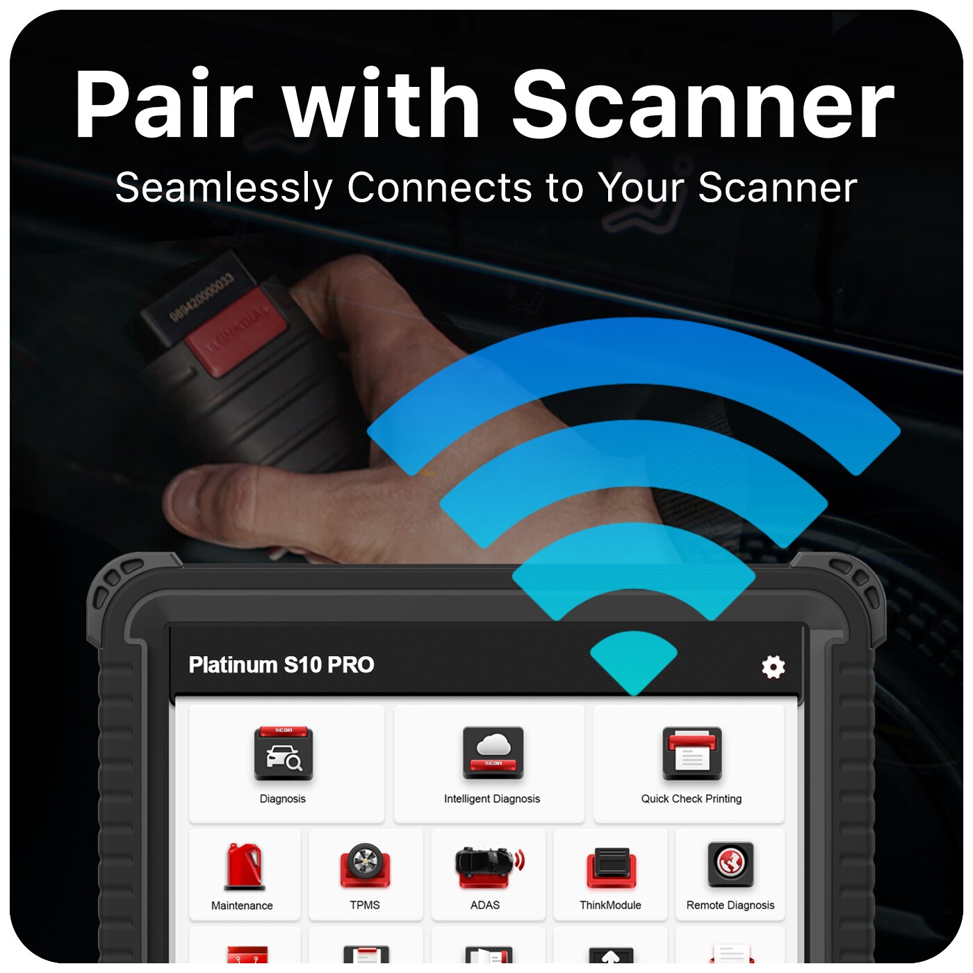 Thinkcar Obdii Bluetooth Diagnostic Scanner For Ios (306010003)
