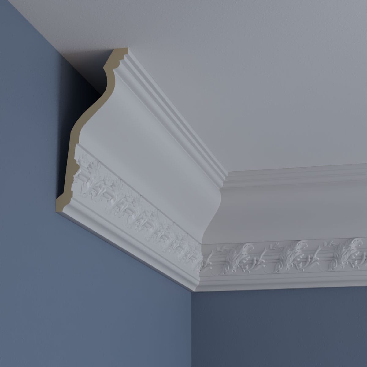 Southampton Primed Polyurethane Acanthus Crown Moulding