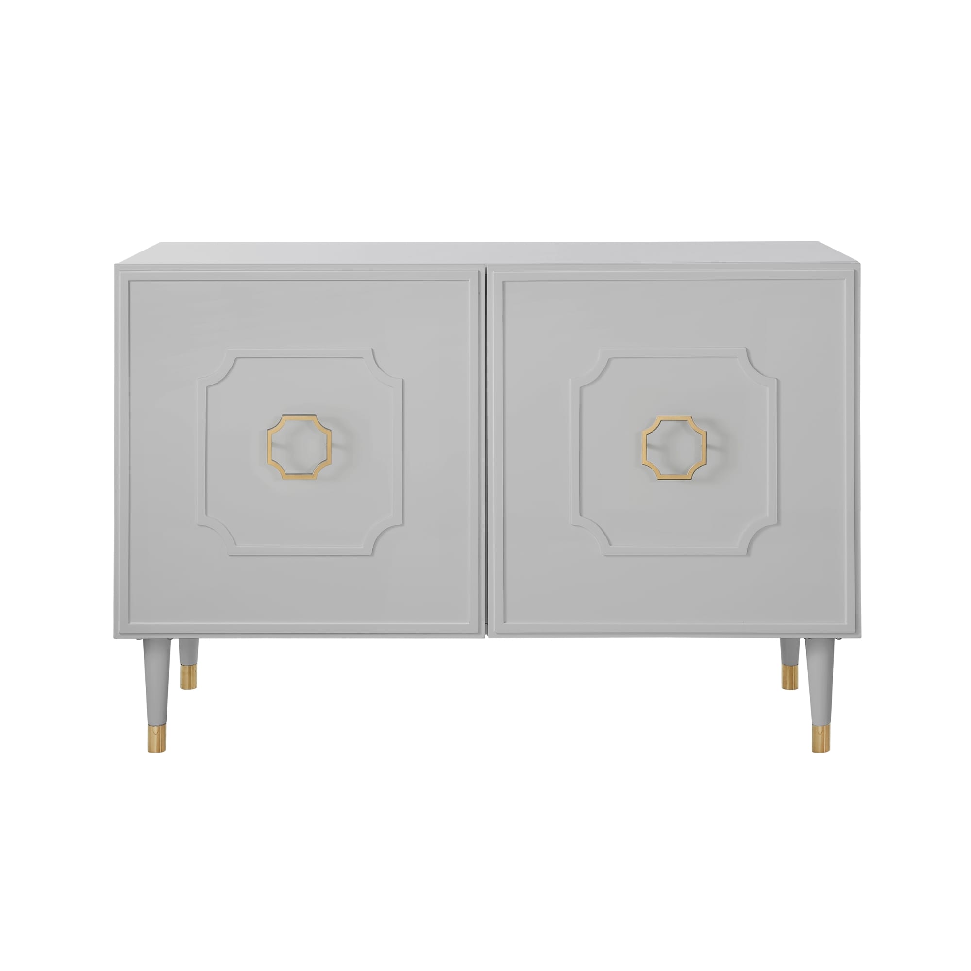 Inspired Home SD103-09LG2-LS Keao Traditional Light Grey Sideboard