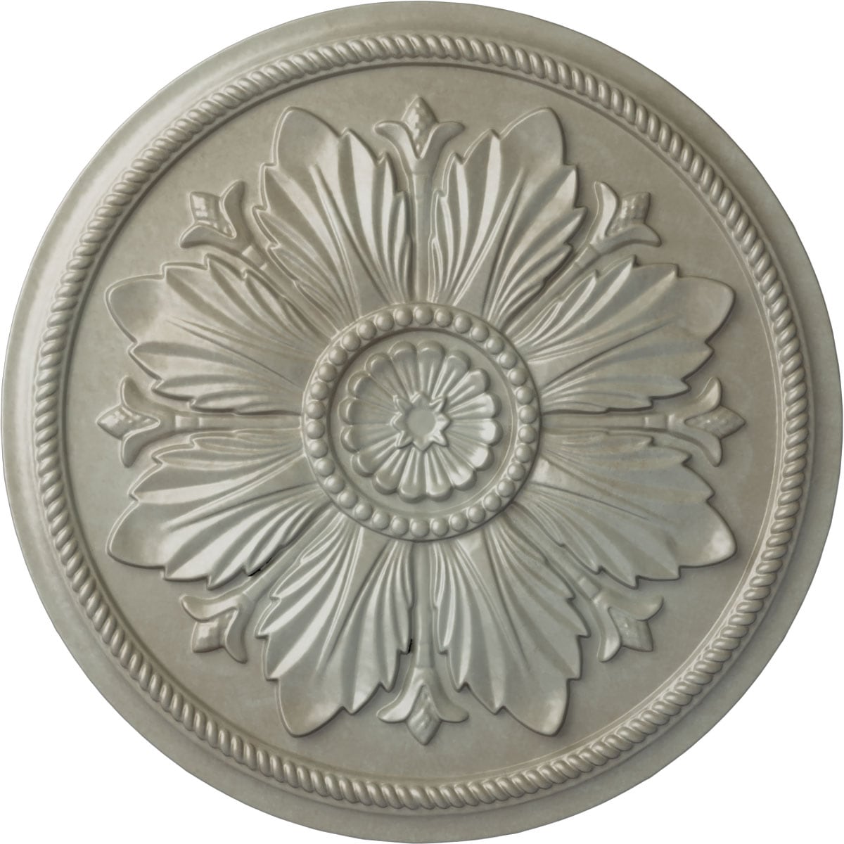 Ekena Millwork CM23KAFLS Kaya 23.625-in W x 23.625-in L Painted Flash Gold Polyurethane Whole Ceiling Medallion