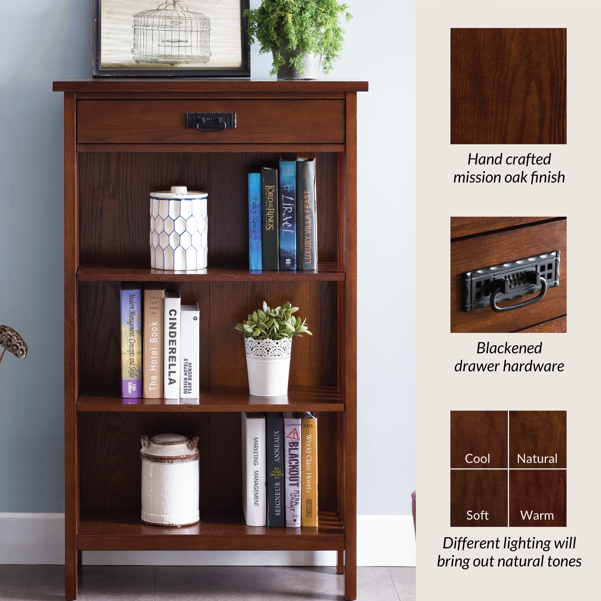Leick Home 82262 bookcases - View #3