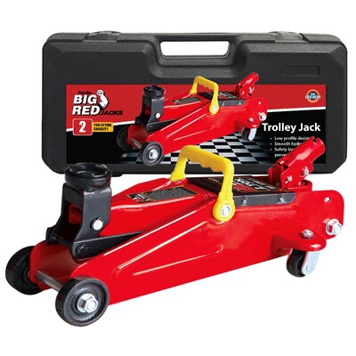 Torin Torin Big Red T82012 2 Ton Hydraulic Swivel Trolley Floor Jack with Carry  Case in the Jacks department at Lowes.com