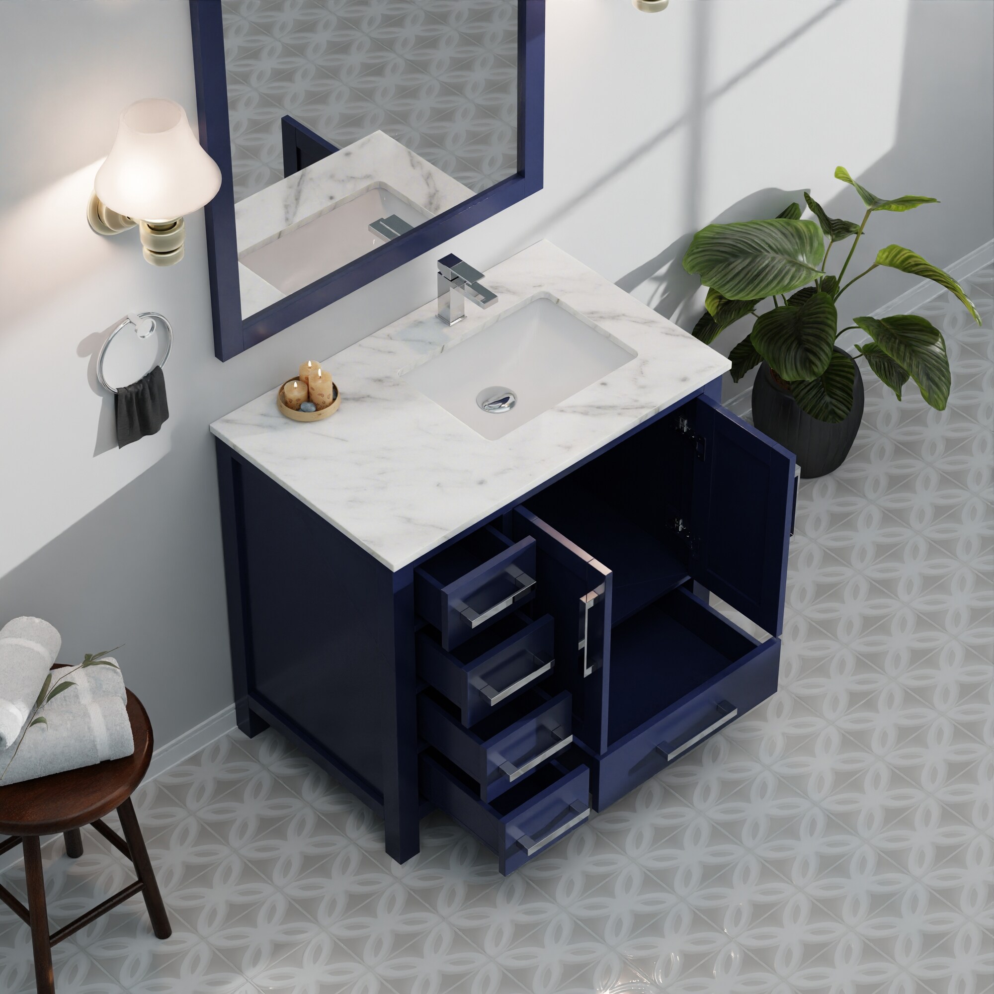 Lexora LJ342236SEDSM34FR Bath-Vanity-Combo - View #15