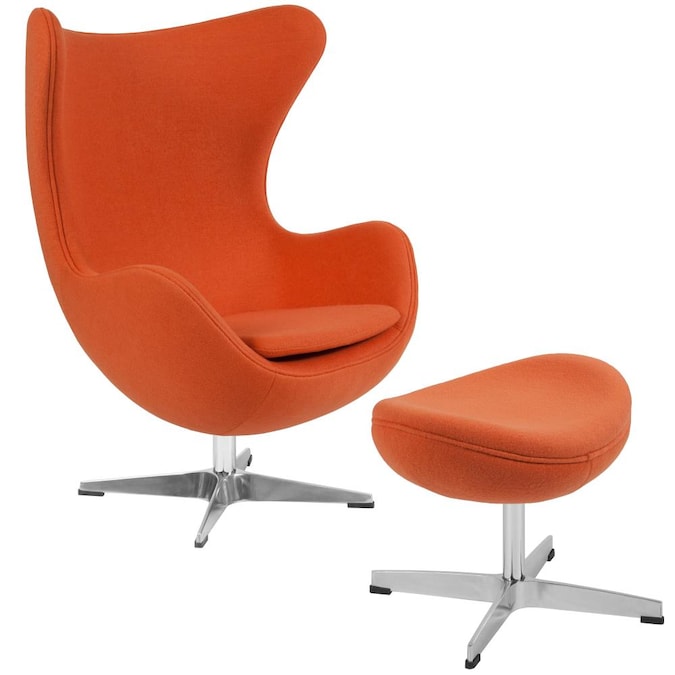 Flash Furniture Modern Orange Fabric, Modern Orange Accent Chair