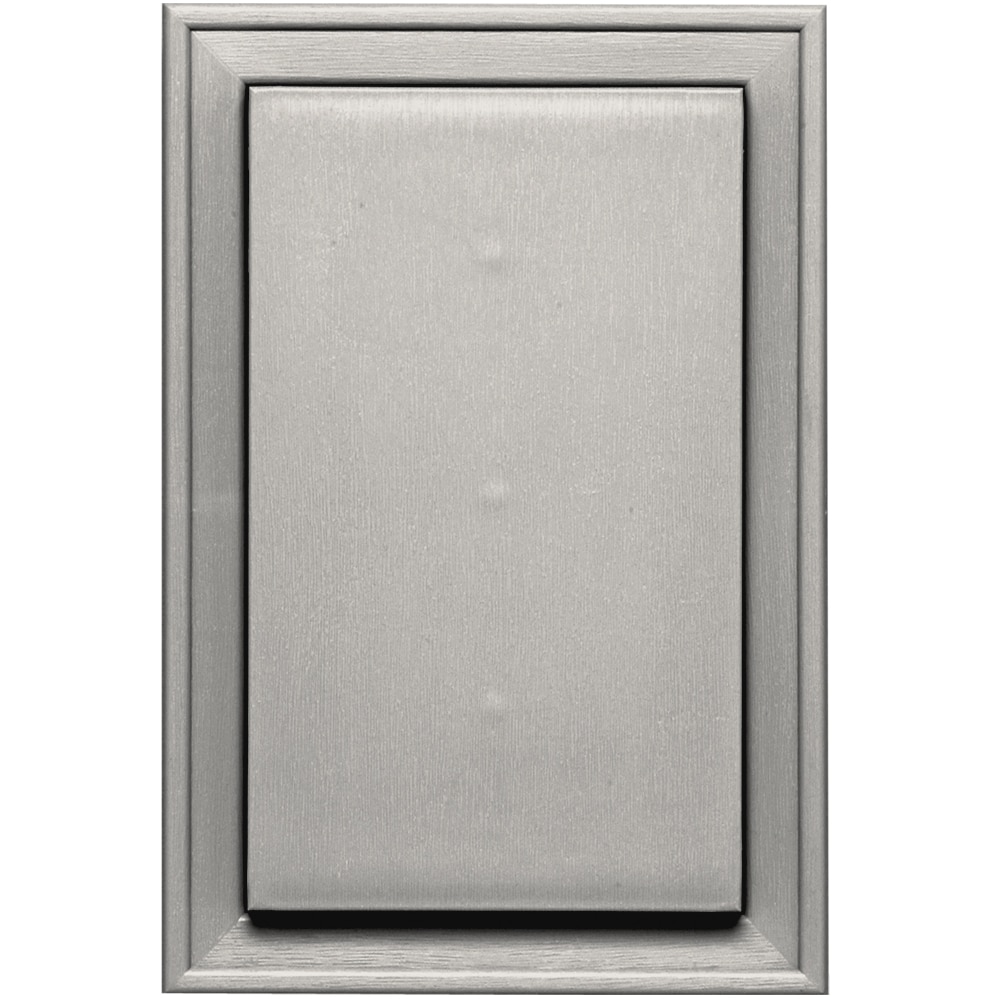 Builders Edge 130120001090 8-in x 12-in Gray Vinyl Universal Mounting Block