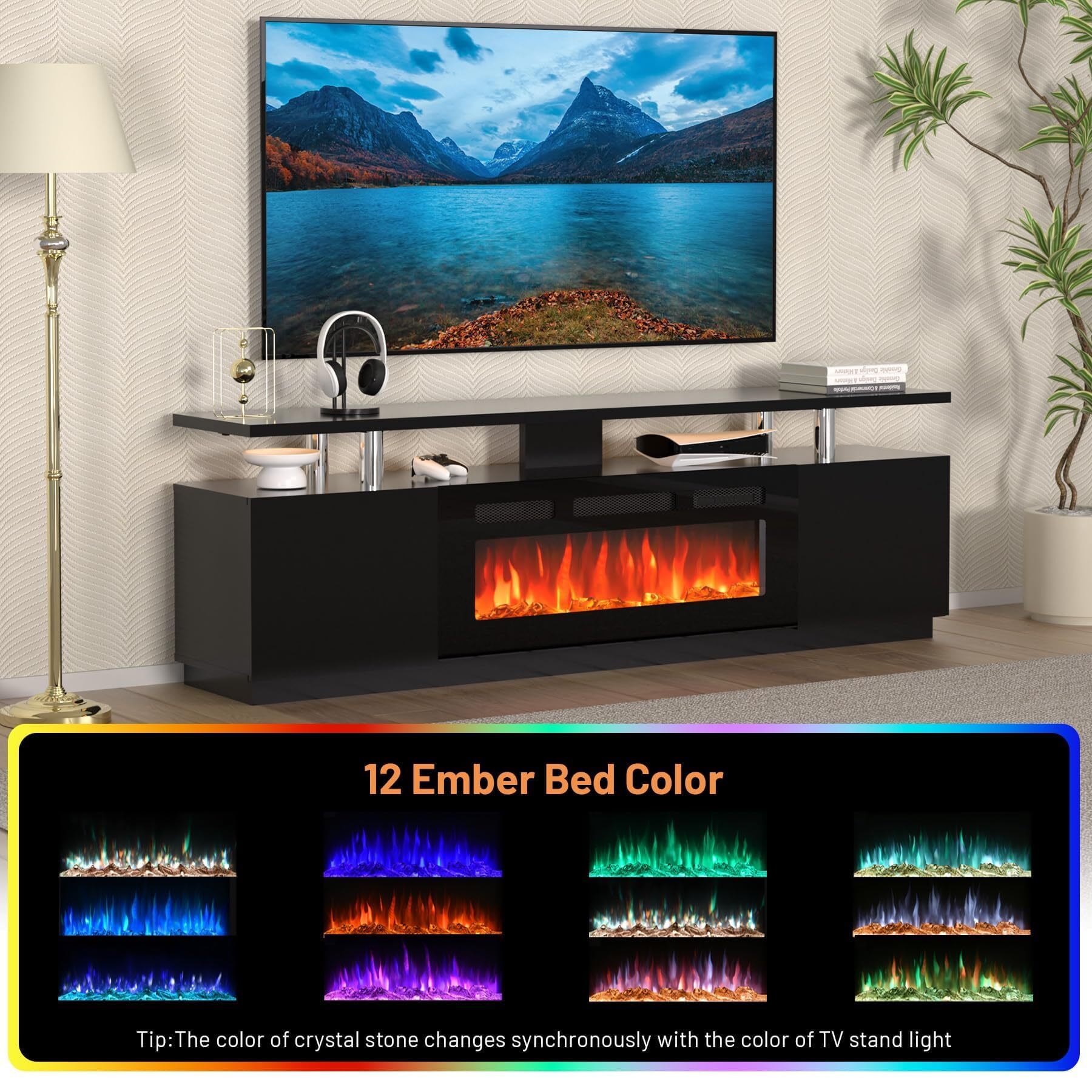 Qeetex VGX-PHK-34H9DHBA Electric-Fireplaces - View #4
