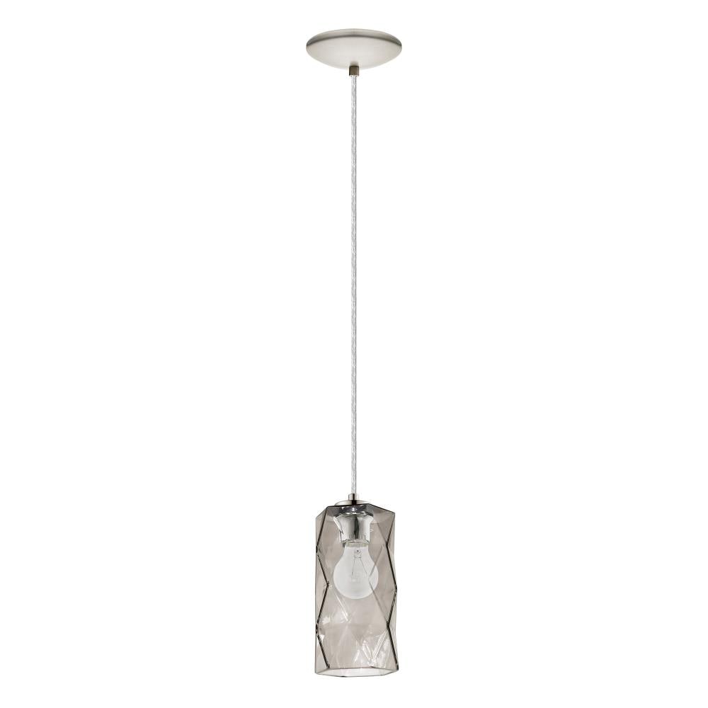 EGLO 202403A 202403A Satin Nickel Modern/contemporary Tinted glass Cylinder Mini Hanging Pendant light