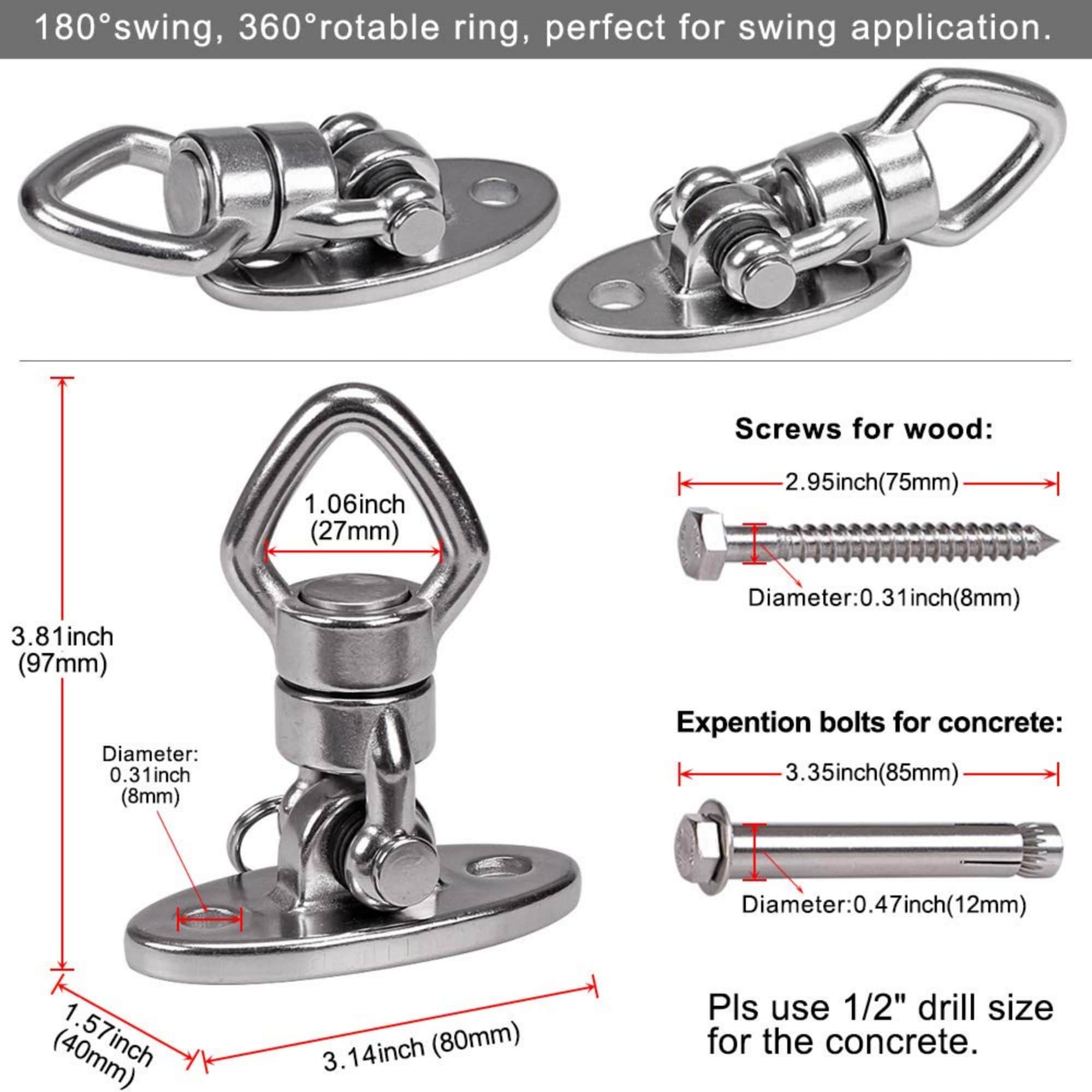 Wudkey L4-DO8X1L Utility-Hooks-Racks - View #4
