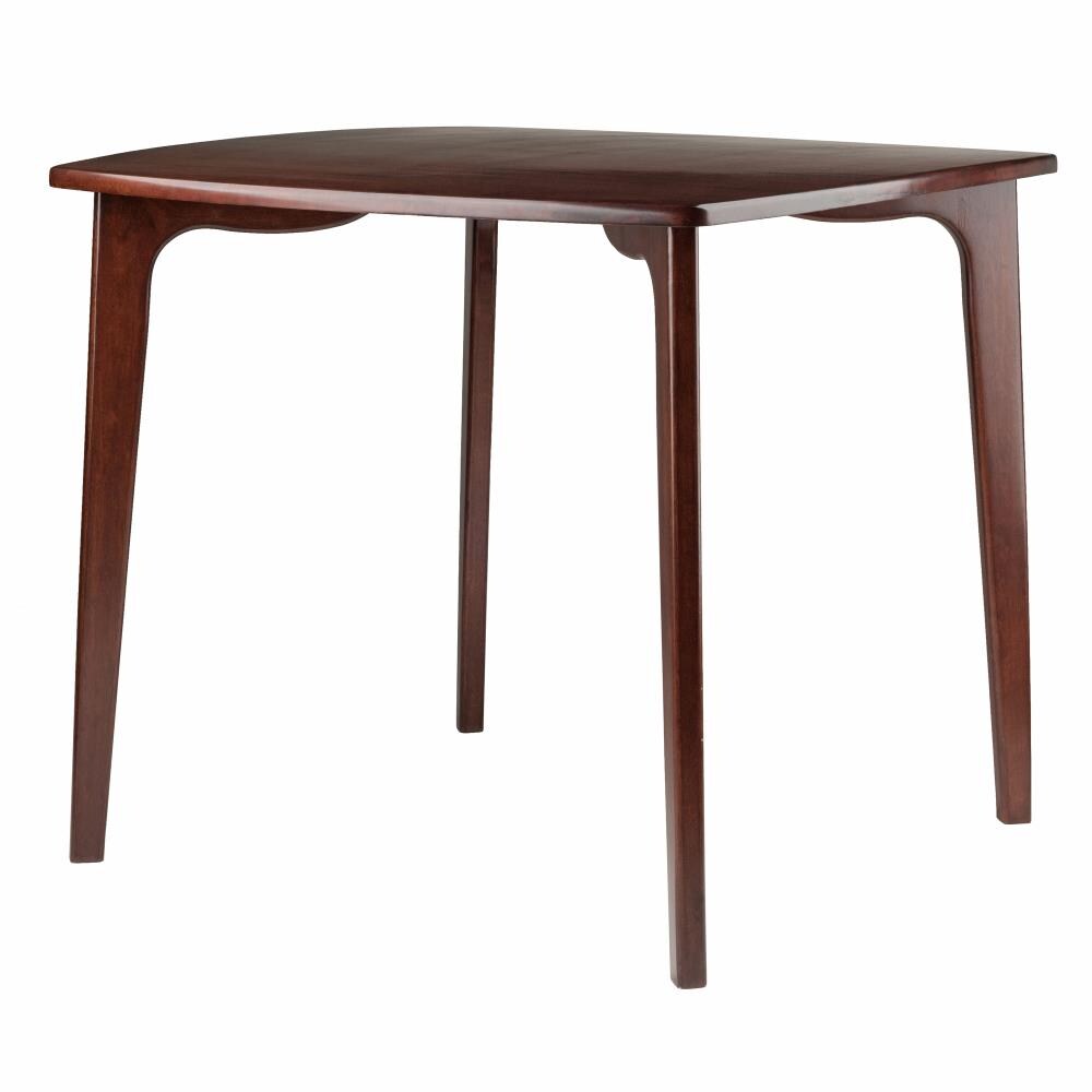 Winsome Wood 94434 Pauline Walnut Transitional Dining Table, Wood with Walnut Wood Base