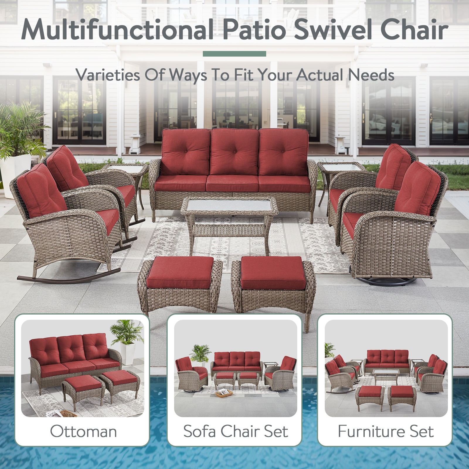 Pocassy PAKWGY13-5S Patio-Sofas-Daybeds - View #6