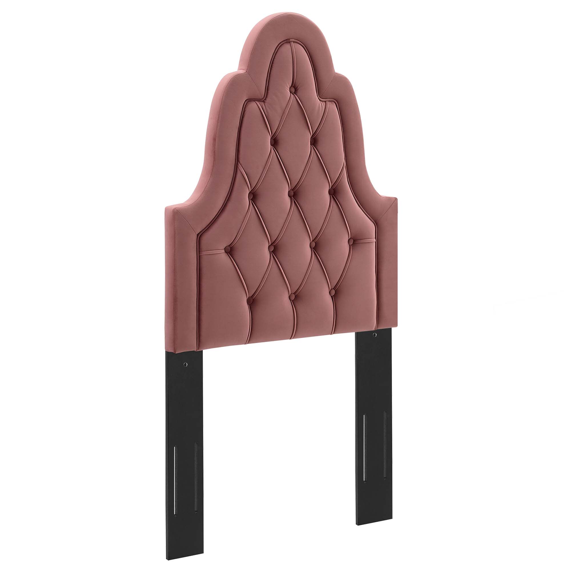 Modway  Augustine Tufted Performance Velvet Twin Headboard in Dusty Rose