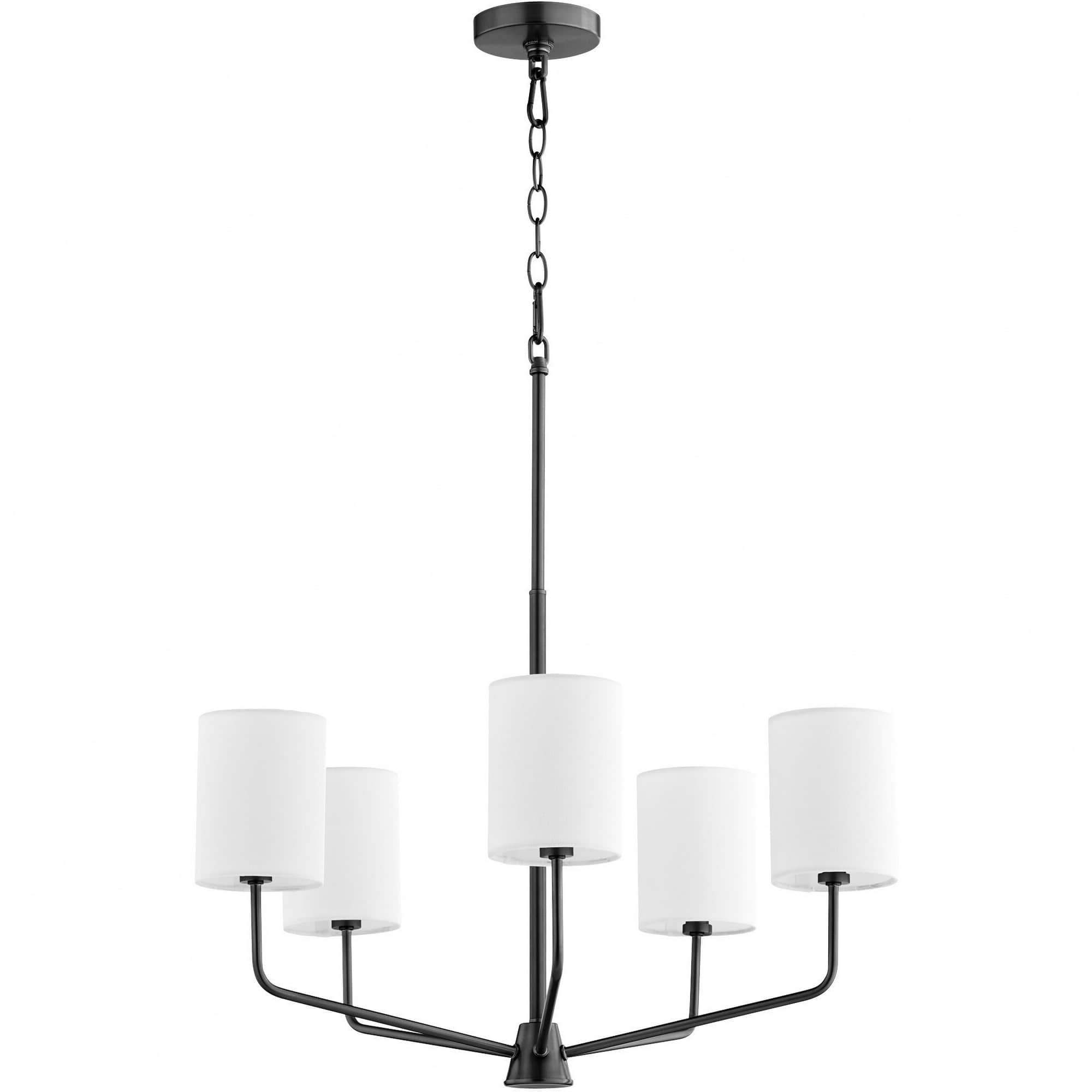 Quorum International A-QUORUM-657-5-59 Harmony 5-Light Matte Black Chandelier
