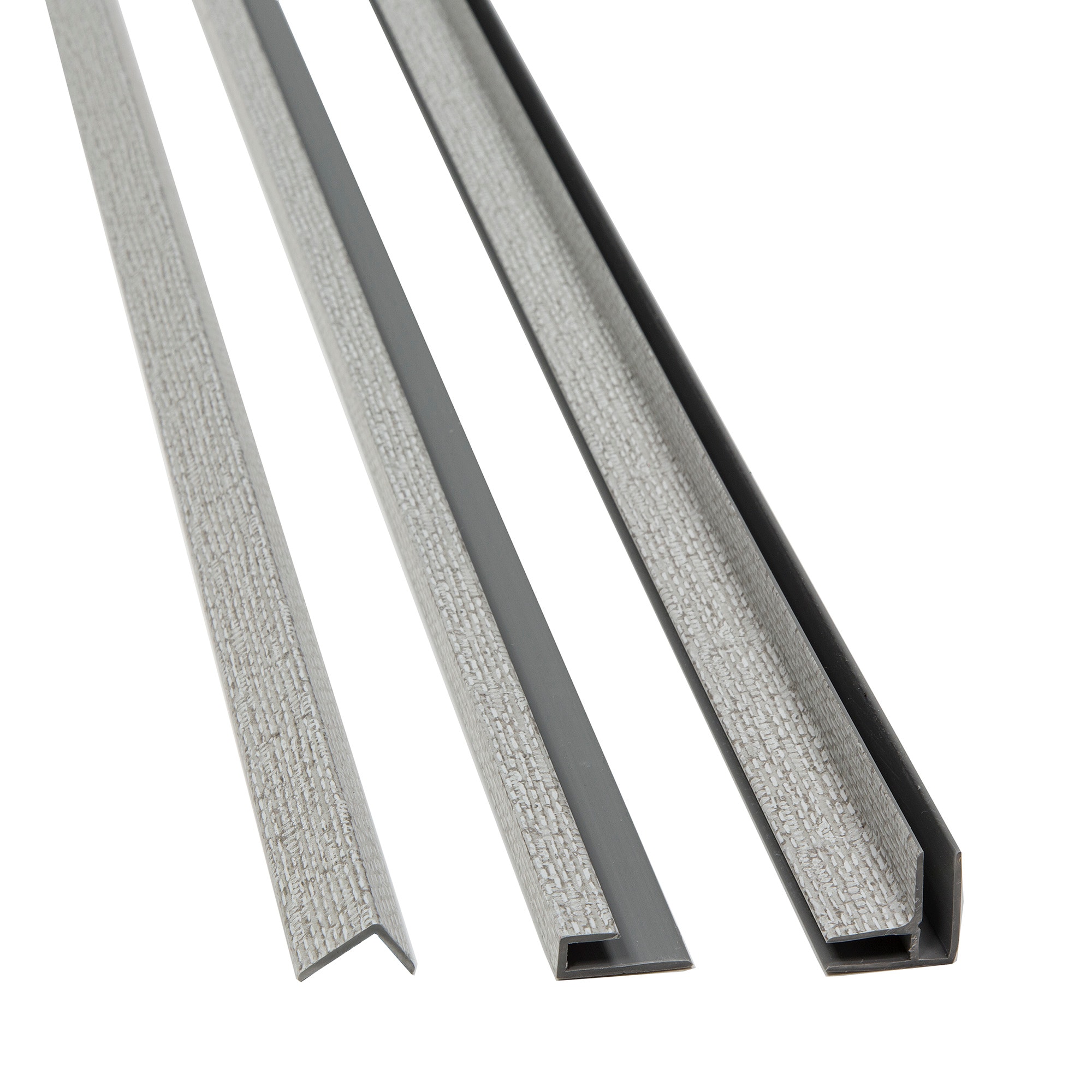 PALISADE 17313 0.9375-in W x 94-in L Woven Heather PVC Edge trim kit Tile Edge Trim