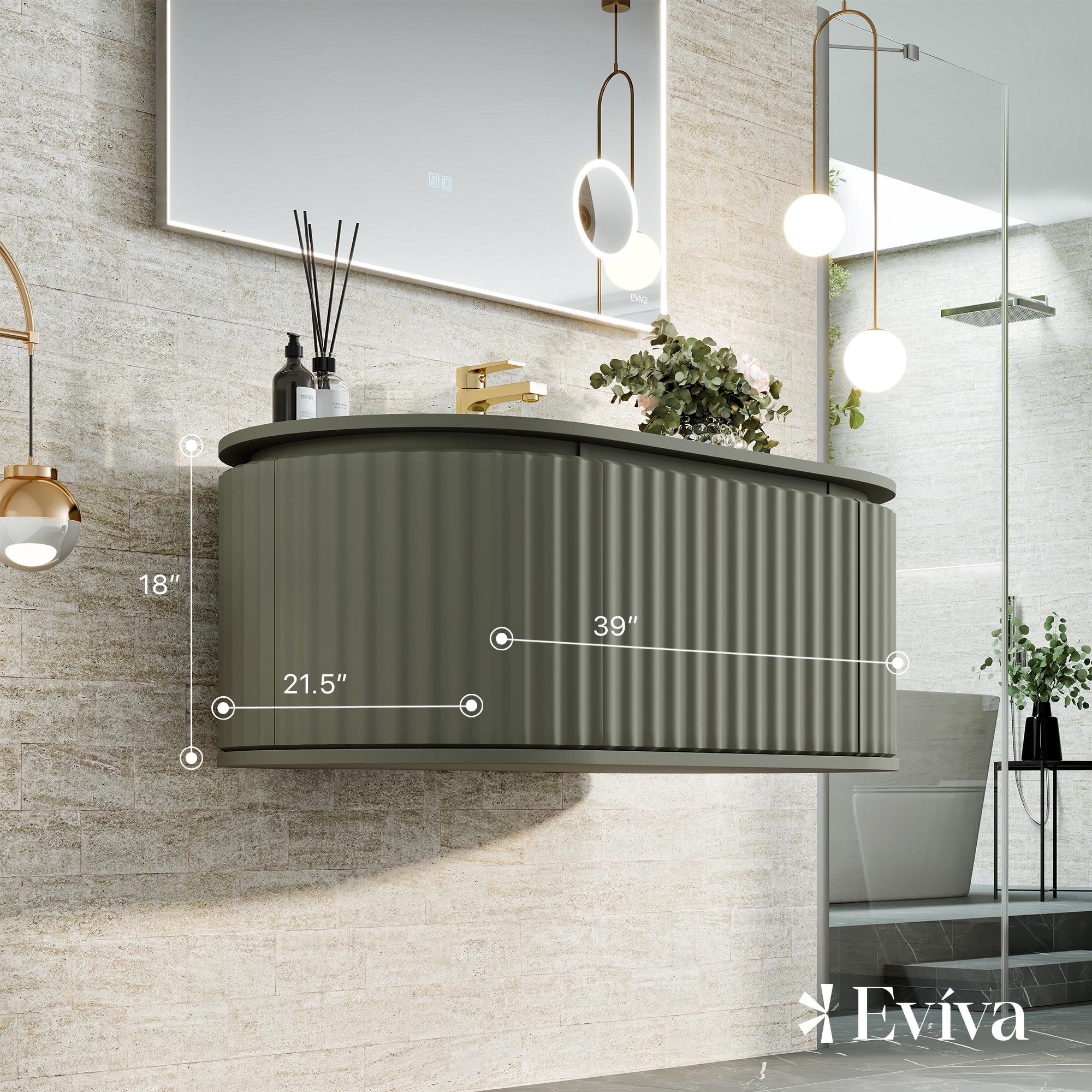 Eviva EVVN202-39GRN-WM Bath-Vanity-Combo - View #2