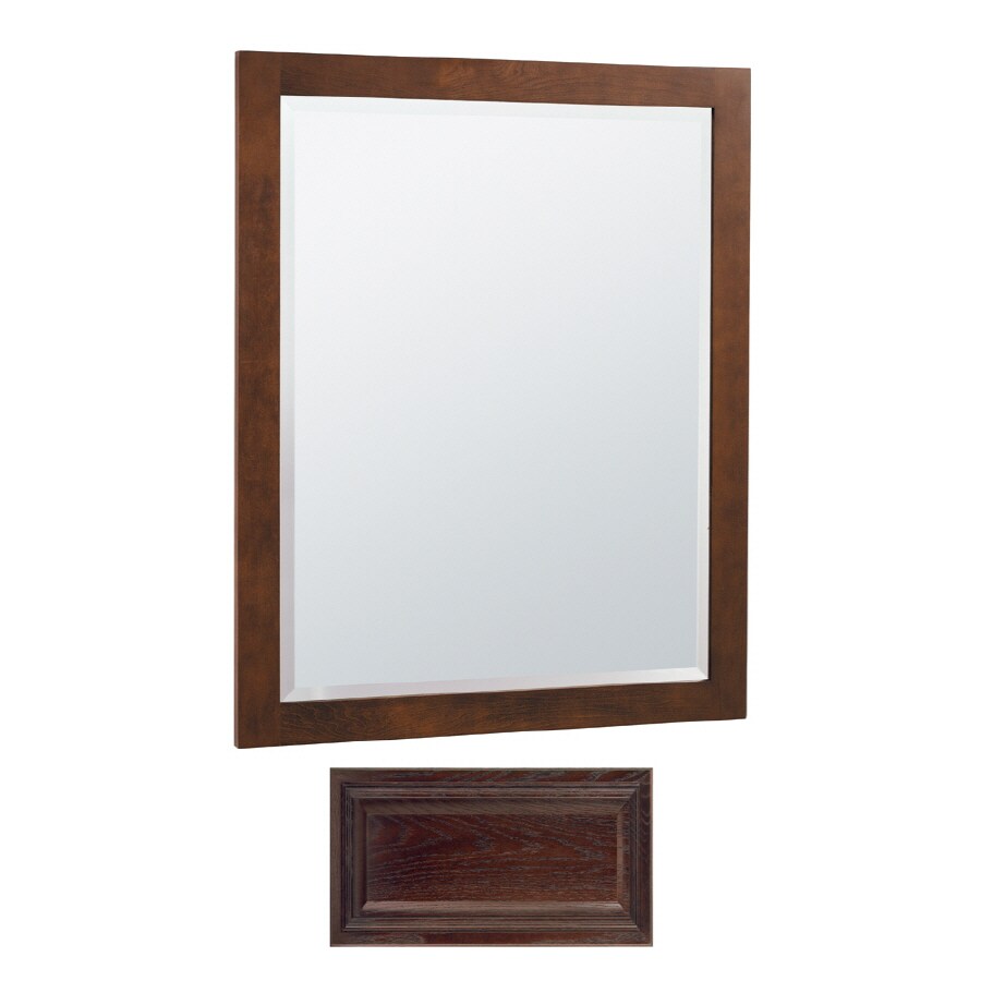 Insignia SCM2631-JVO 26-in x 32-in Bathroom Vanity Mirror (Java Oak)