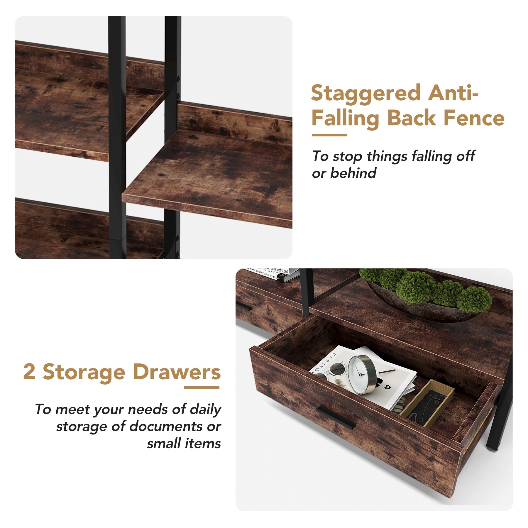 Tribesigns HOGA-F1589 bookcases - View #3