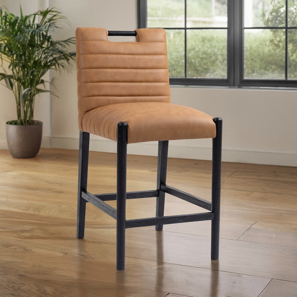 Meridian 11029COGNAC-C stools - View #2