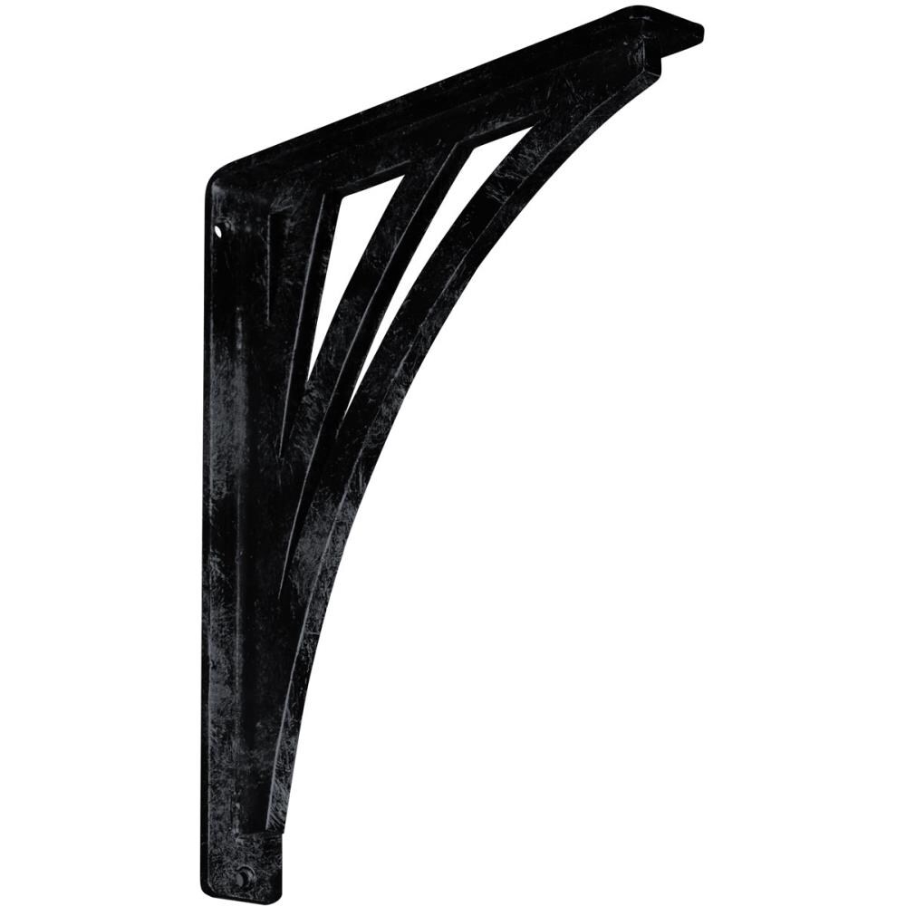 Ekena Millwork BKTM01X10X12SNEAPW Nevio 10-in x 1.5-in x 12-in Gray Wrought iron Countertop support bracket