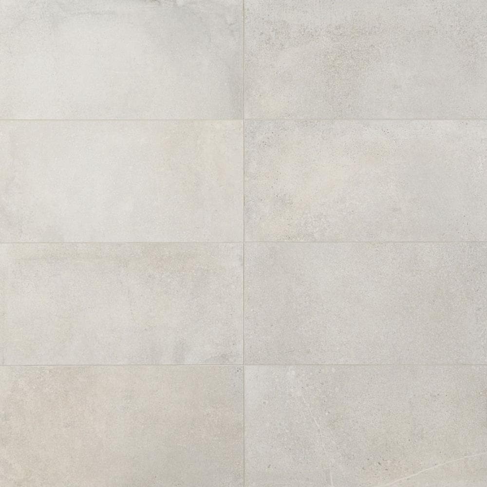 Midtown Silver 12-in x 24-in Matte Porcelain Cement Look Floor and Wall Tile (15.5-sq. ft/ Carton) | - Artmore Tile EXT3RD105923