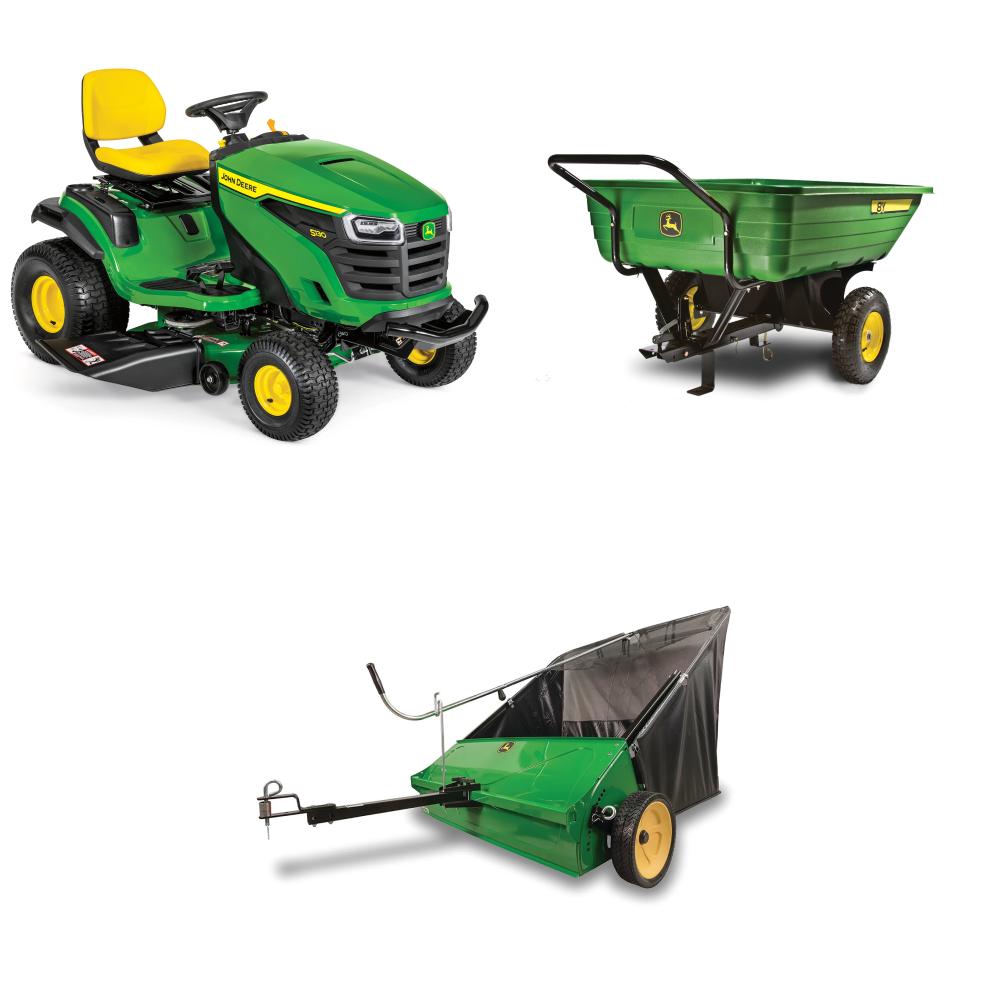 John Deere S130 Lawn Tractor Hauling & Clean Up Bundle