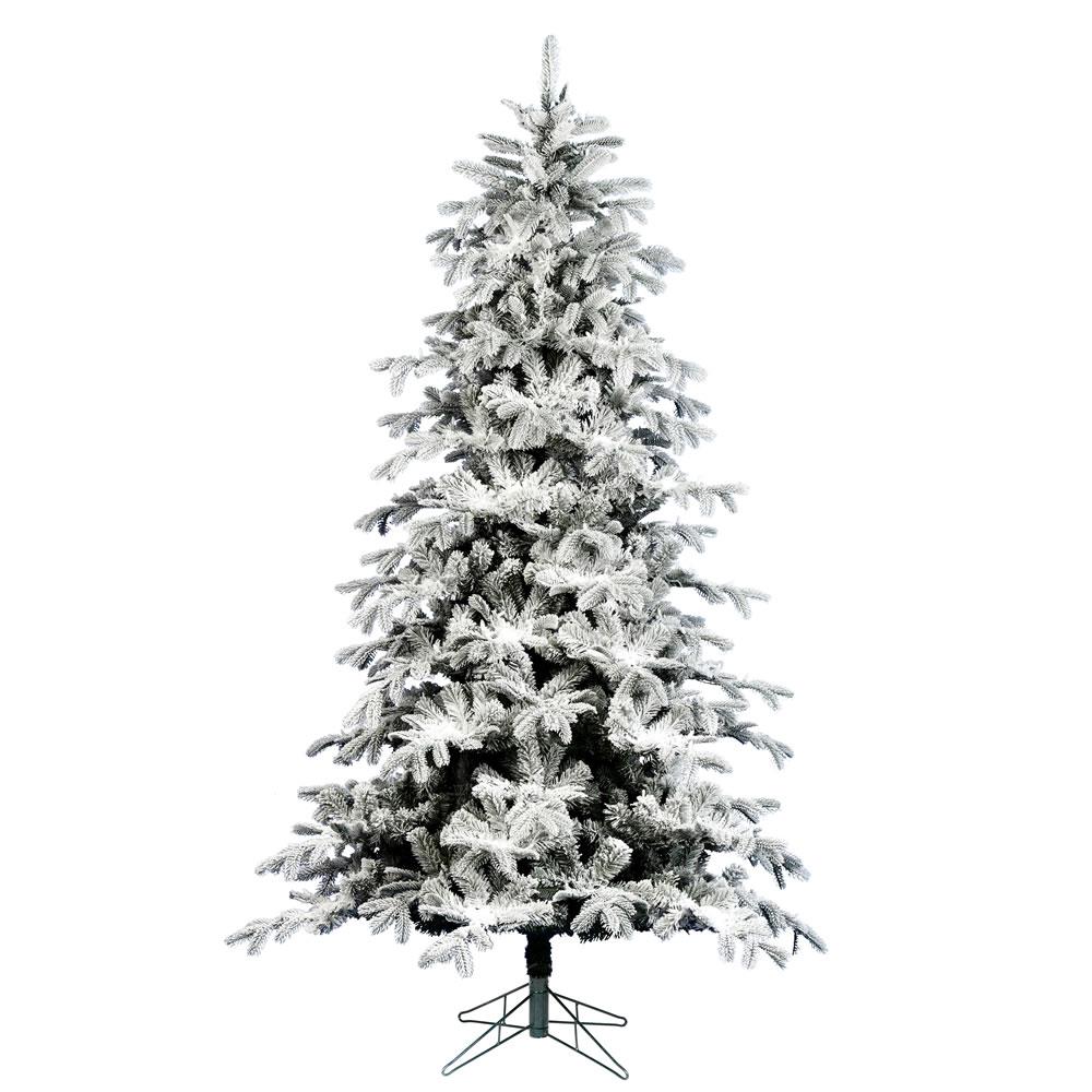 Vickerman A182375 7.5-Feet Flocked White Artificial Christmas Tree