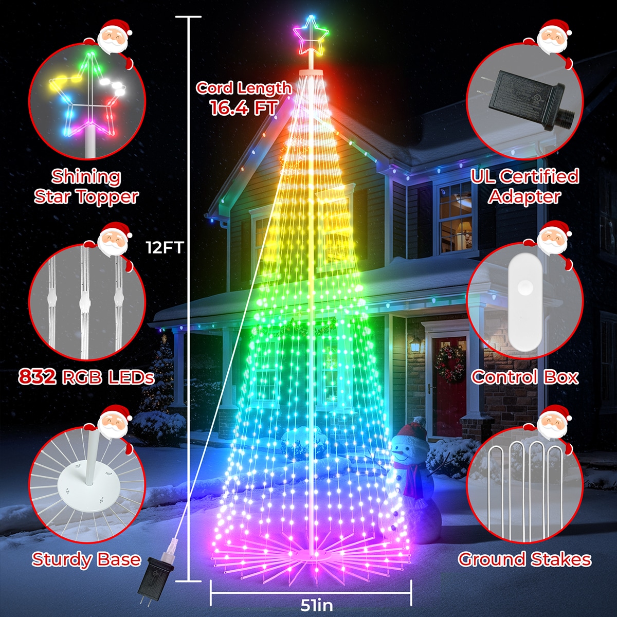 Avacube ABSL2065 Artificial-Christmas-Trees - View #3
