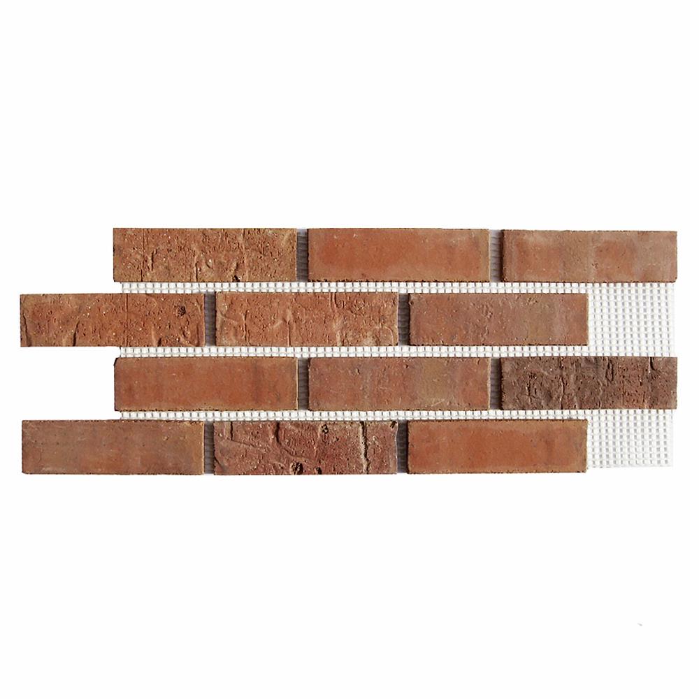 Old Mill Thin Brick Systems BW-370012CS Brickweb 10.5-in x 28-in Cordova Brick Veneer Panel 8.7-sq ft