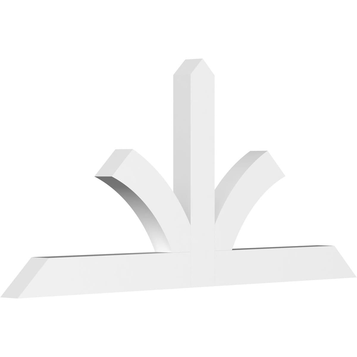 Ekena Millwork GBP084X39X0406RIC00 Richland White PVC Gable bracket