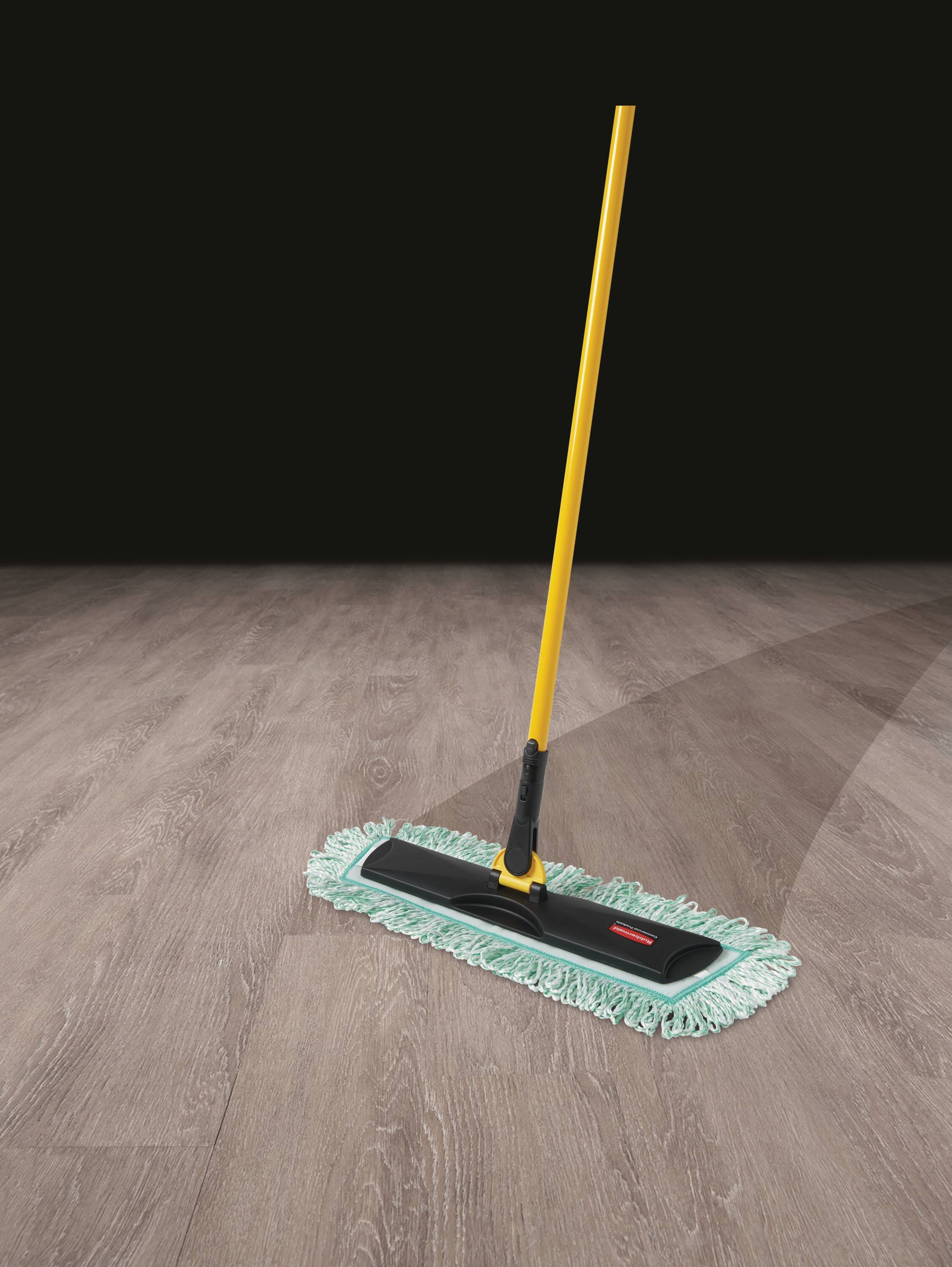 Rubbermaid Commercial Products HYGEN Mop Quick-Connect Mop/Dust Broom  Frame, 11-Inch, Stair Frame for Cleaning Under Furniture in  Home/Office,Yellow