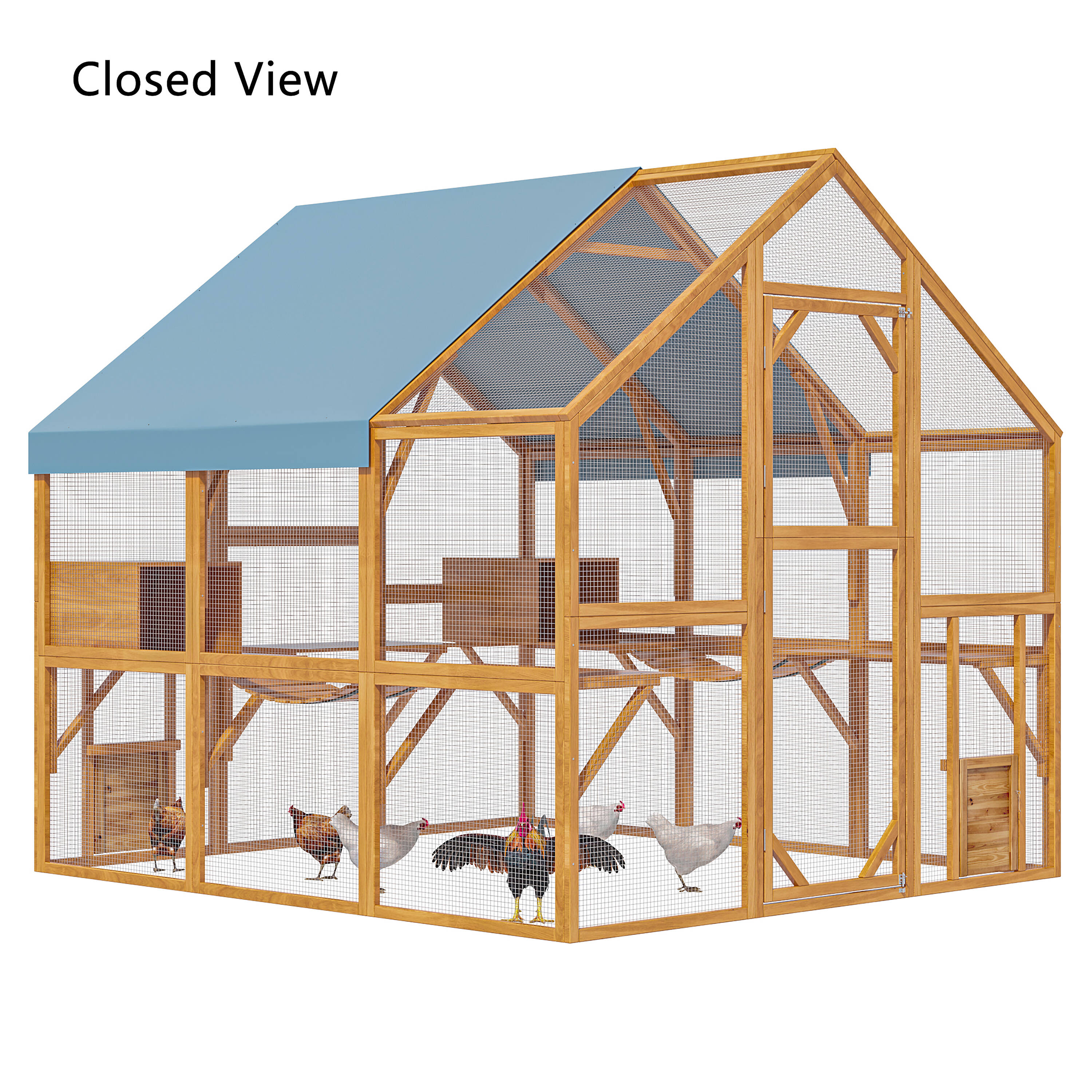 MIDHAM KF150158-07+08 Chicken-Coops-Rabbit-Hutches - View #5
