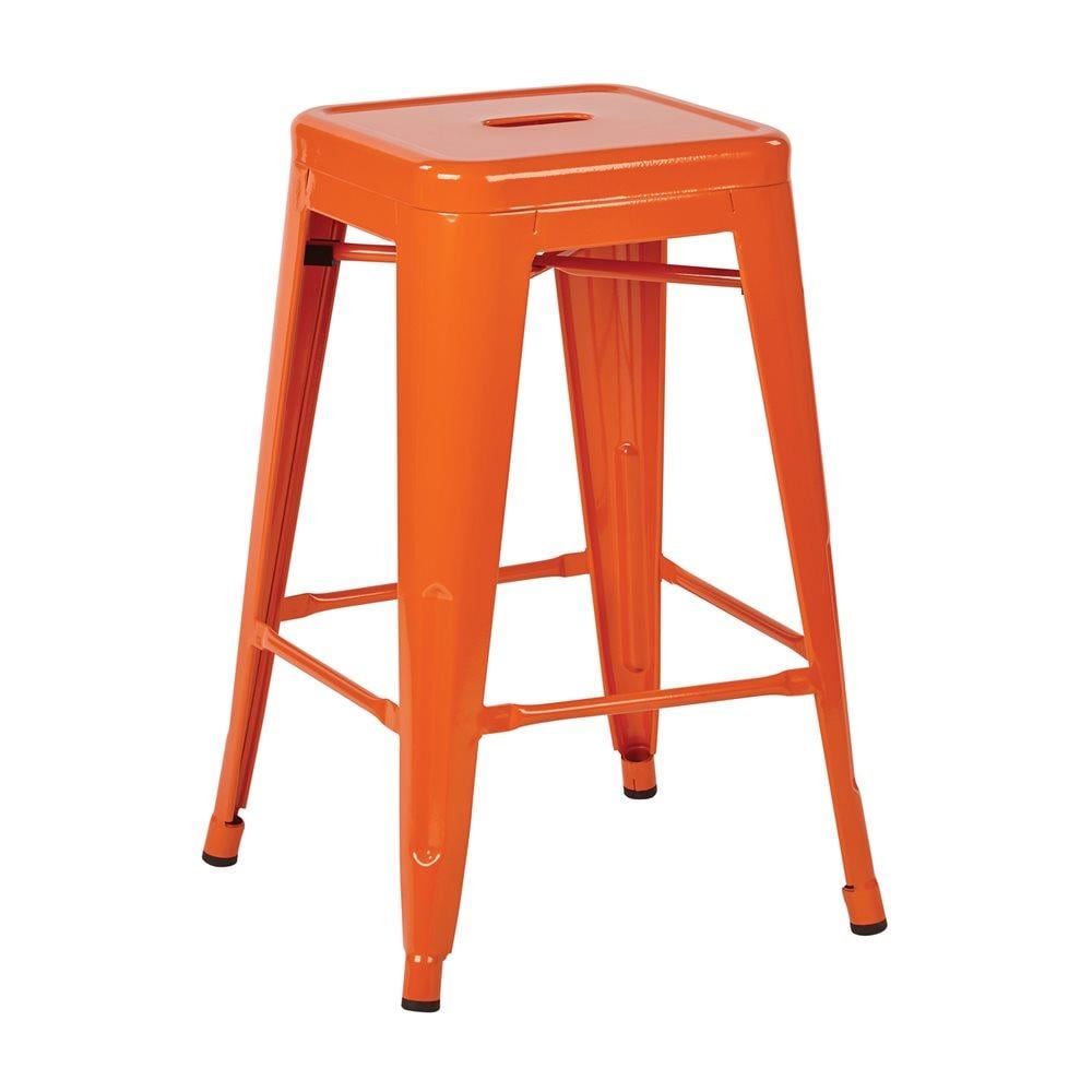 OSP Home Furnishings Work Smart Patterson Set of 2 Orange Counter ...